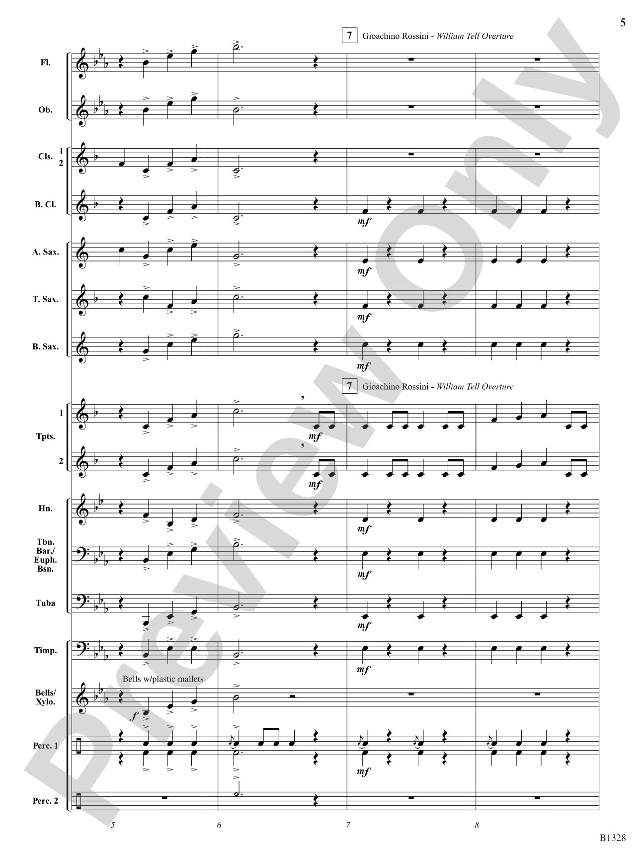 Ten Masters in Two Minutes: Concert Band Conductor Score & Parts