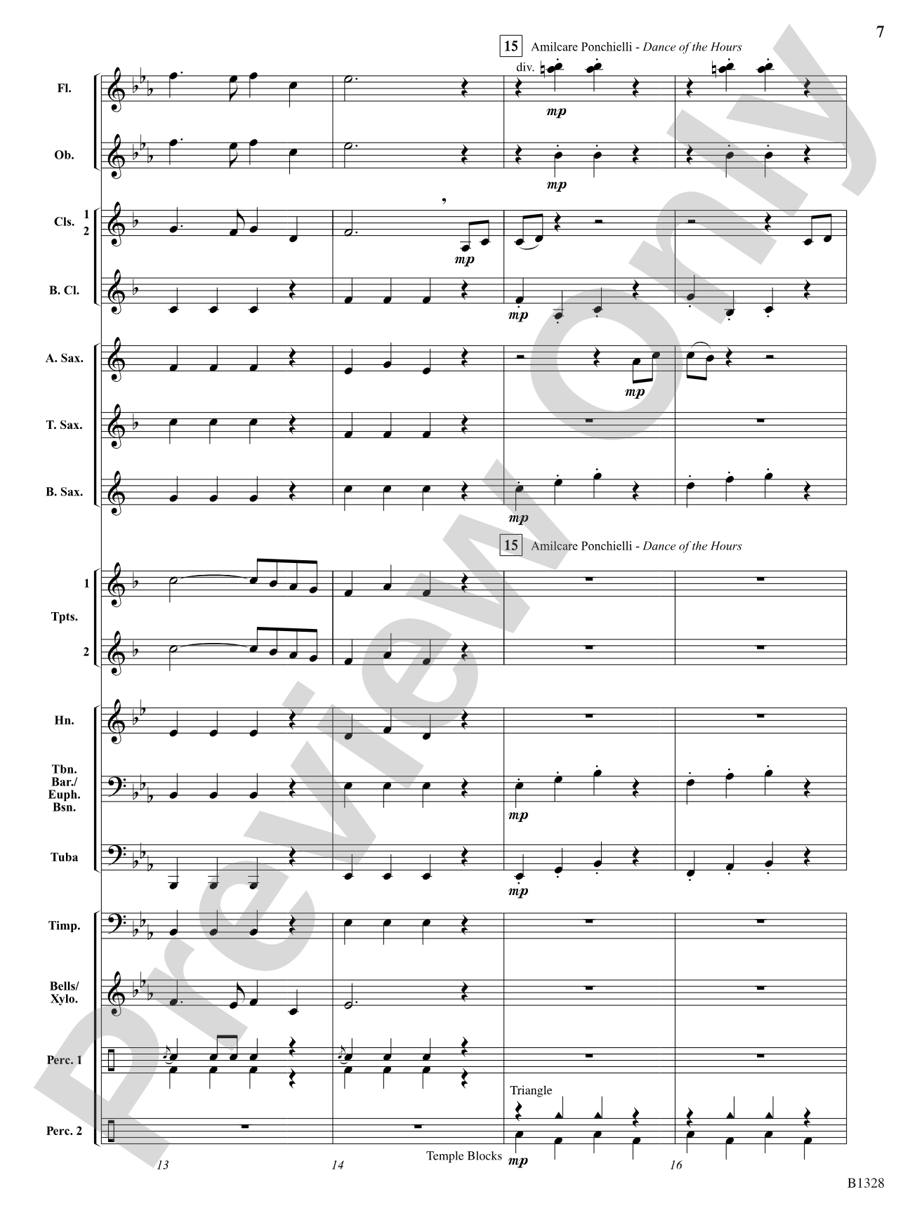Ten Masters in Two Minutes: Concert Band Conductor Score & Parts