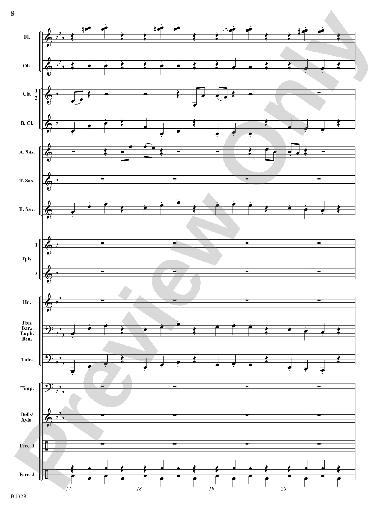 Ten Masters in Two Minutes: Concert Band Conductor Score & Parts