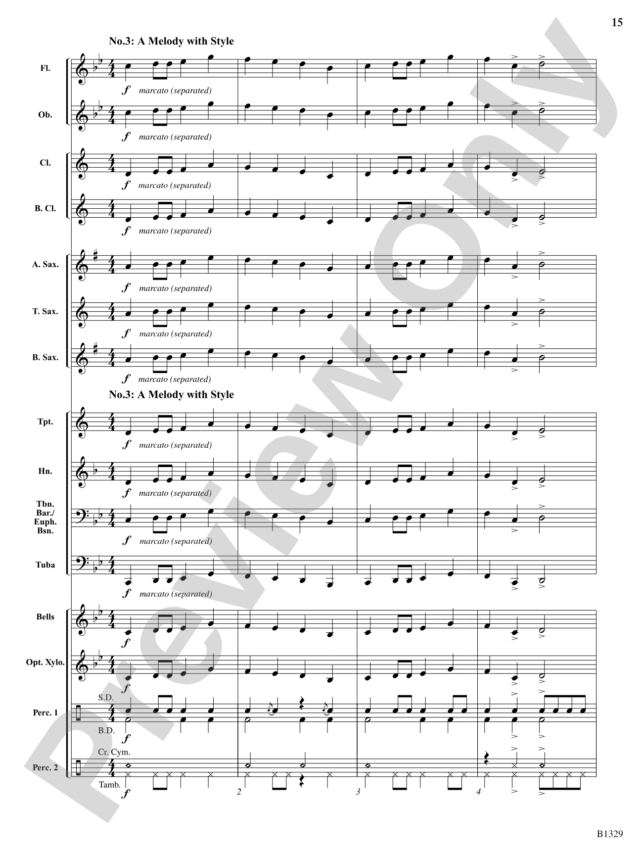 Midnight Madness (from Midnight Suite): Concert Band Conductor Score & Parts