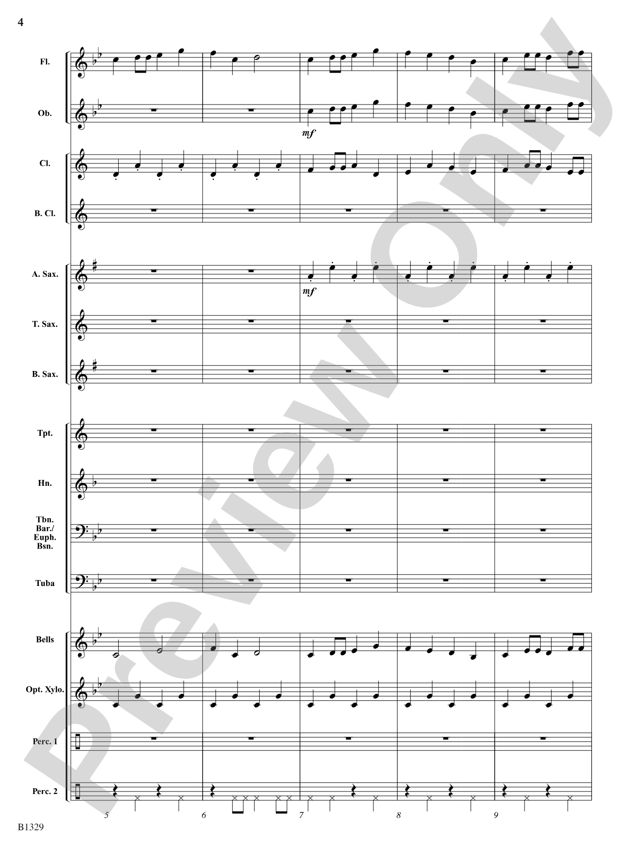 Midnight Madness (from Midnight Suite): Concert Band Conductor Score & Parts