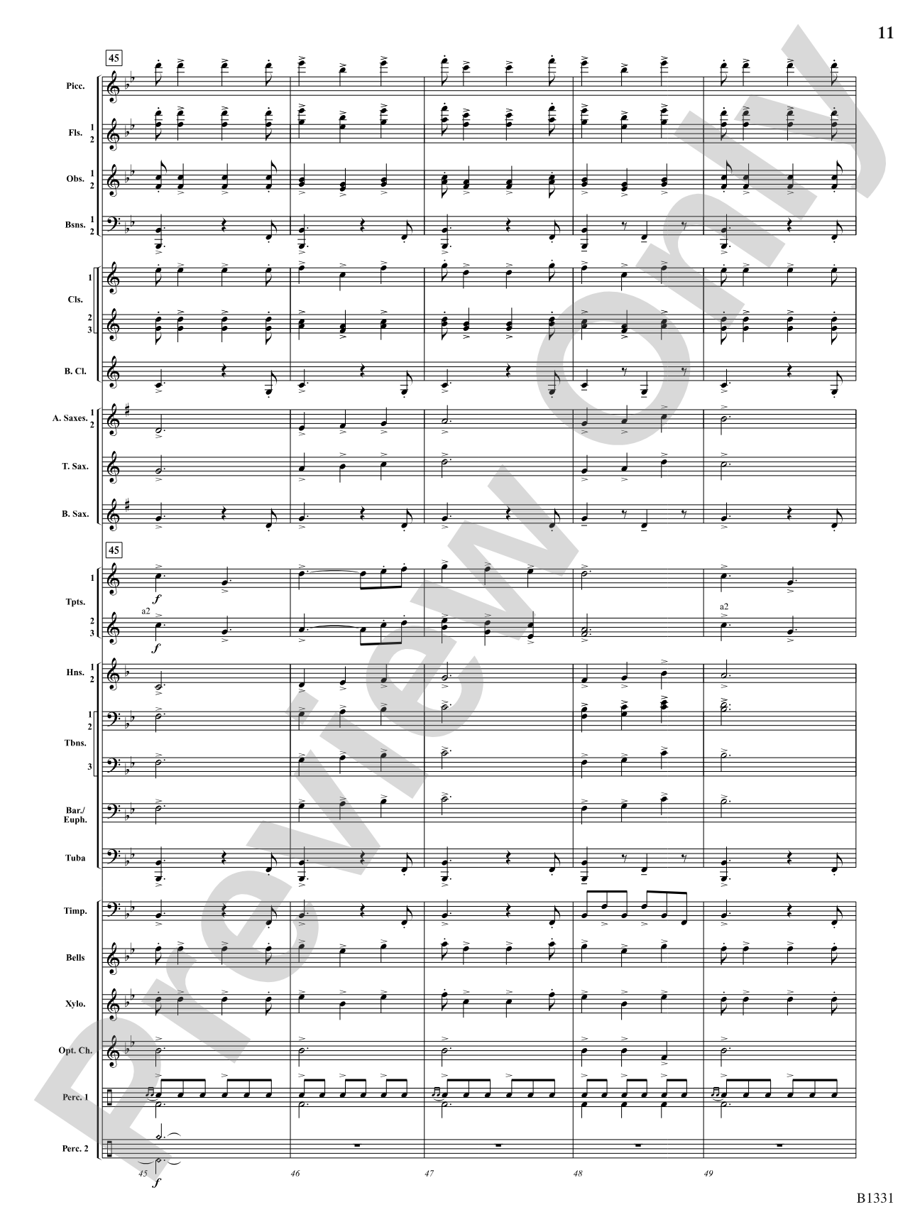 March Jubiloso: Concert Band Conductor Score & Parts