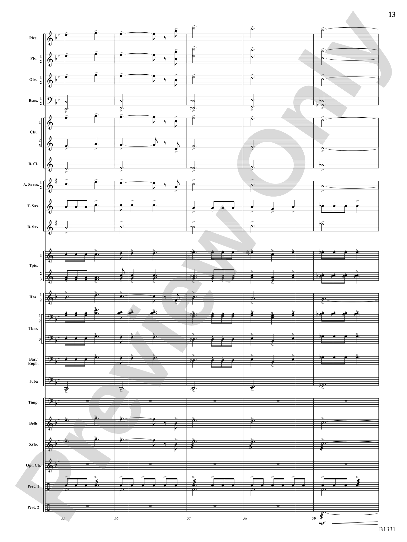 March Jubiloso: Concert Band Conductor Score & Parts