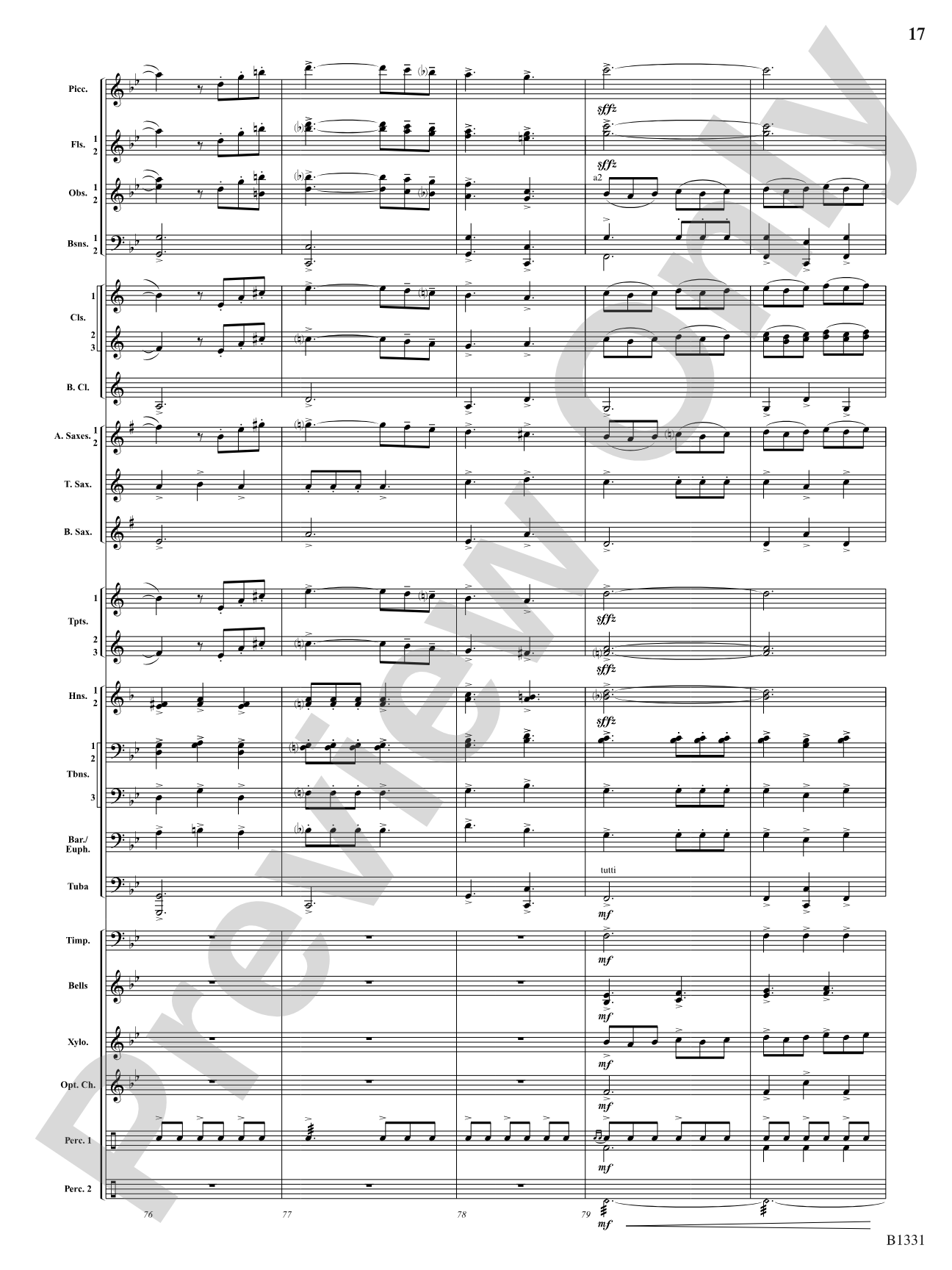 March Jubiloso: Concert Band Conductor Score & Parts