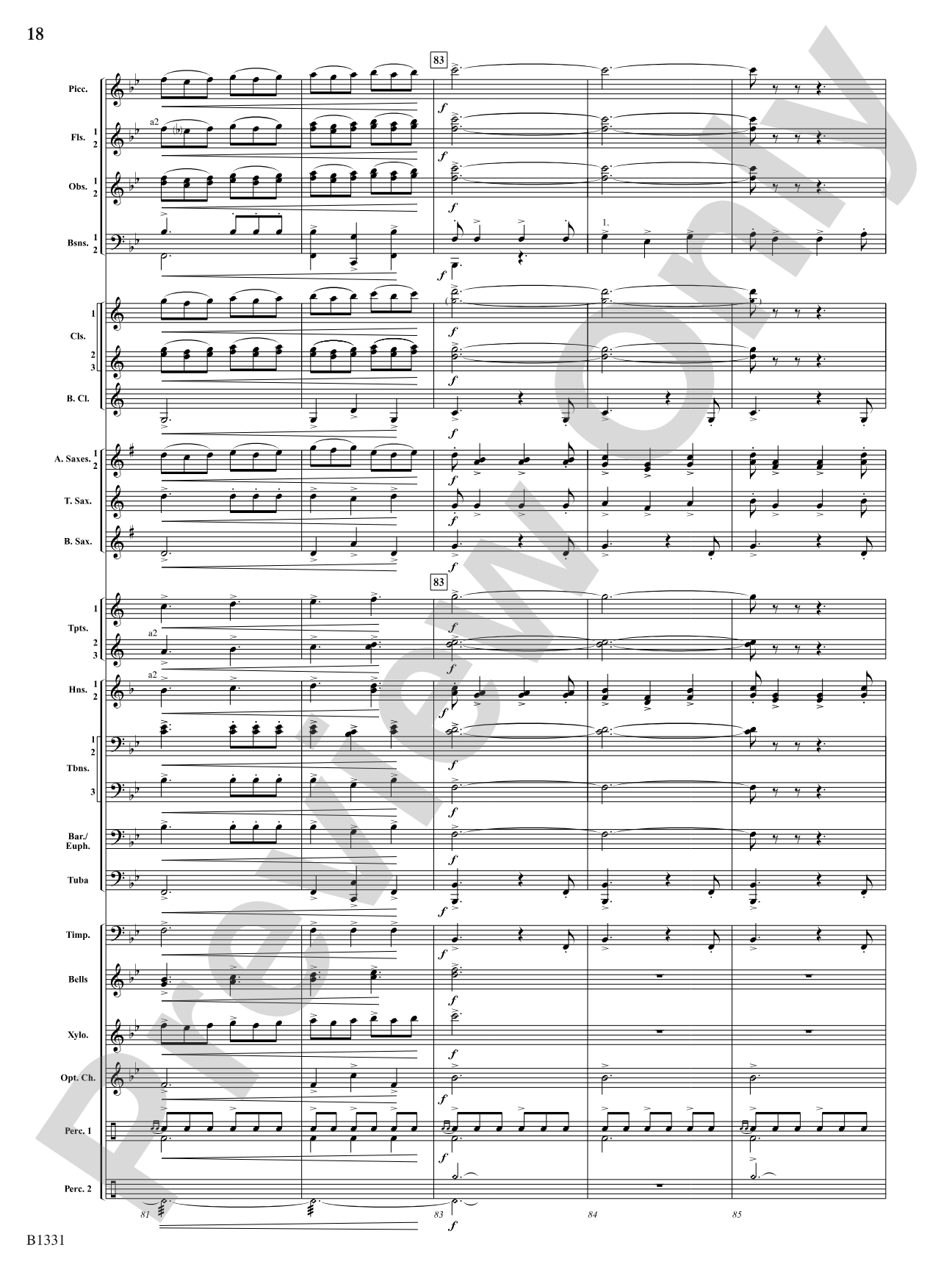 March Jubiloso: Concert Band Conductor Score & Parts