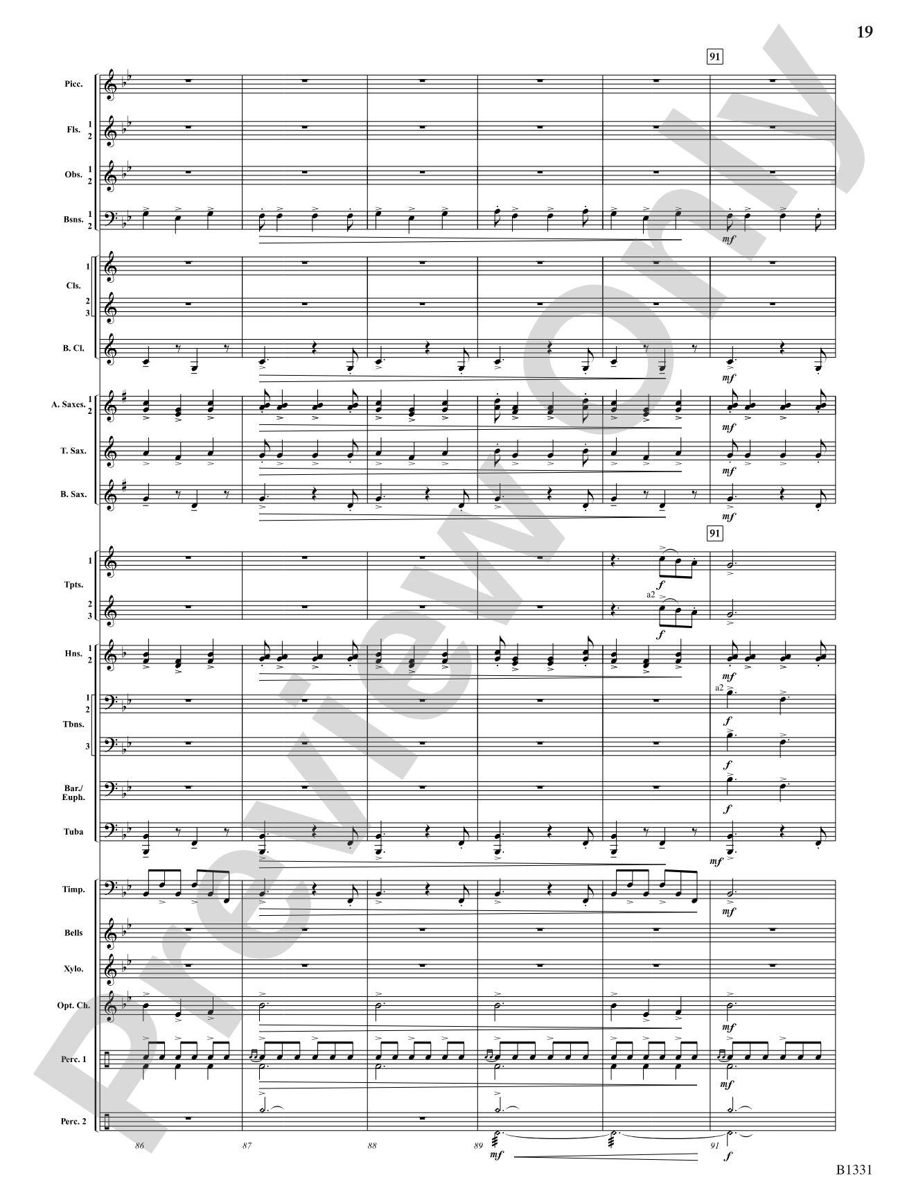 March Jubiloso: Concert Band Conductor Score & Parts