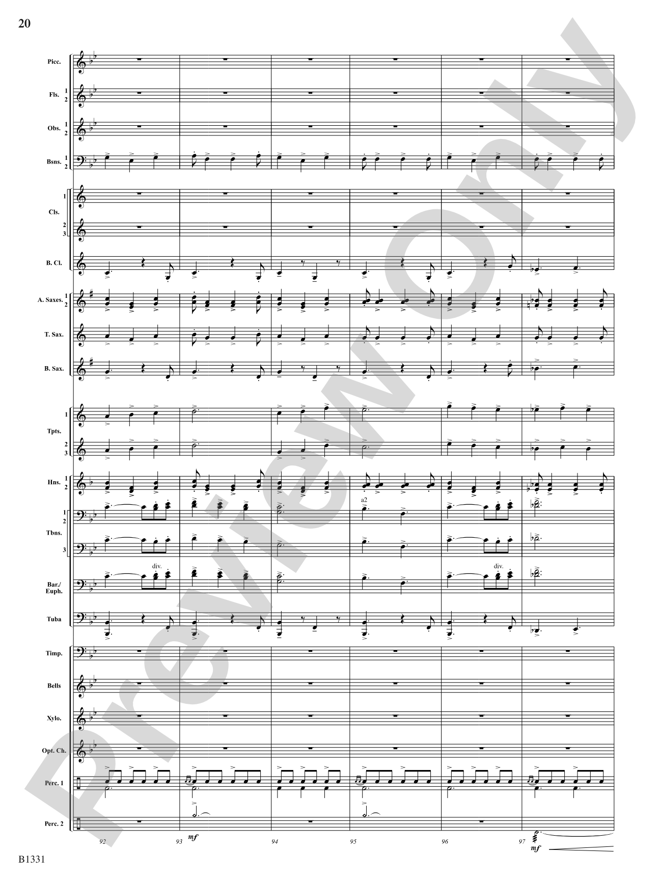 March Jubiloso: Concert Band Conductor Score & Parts