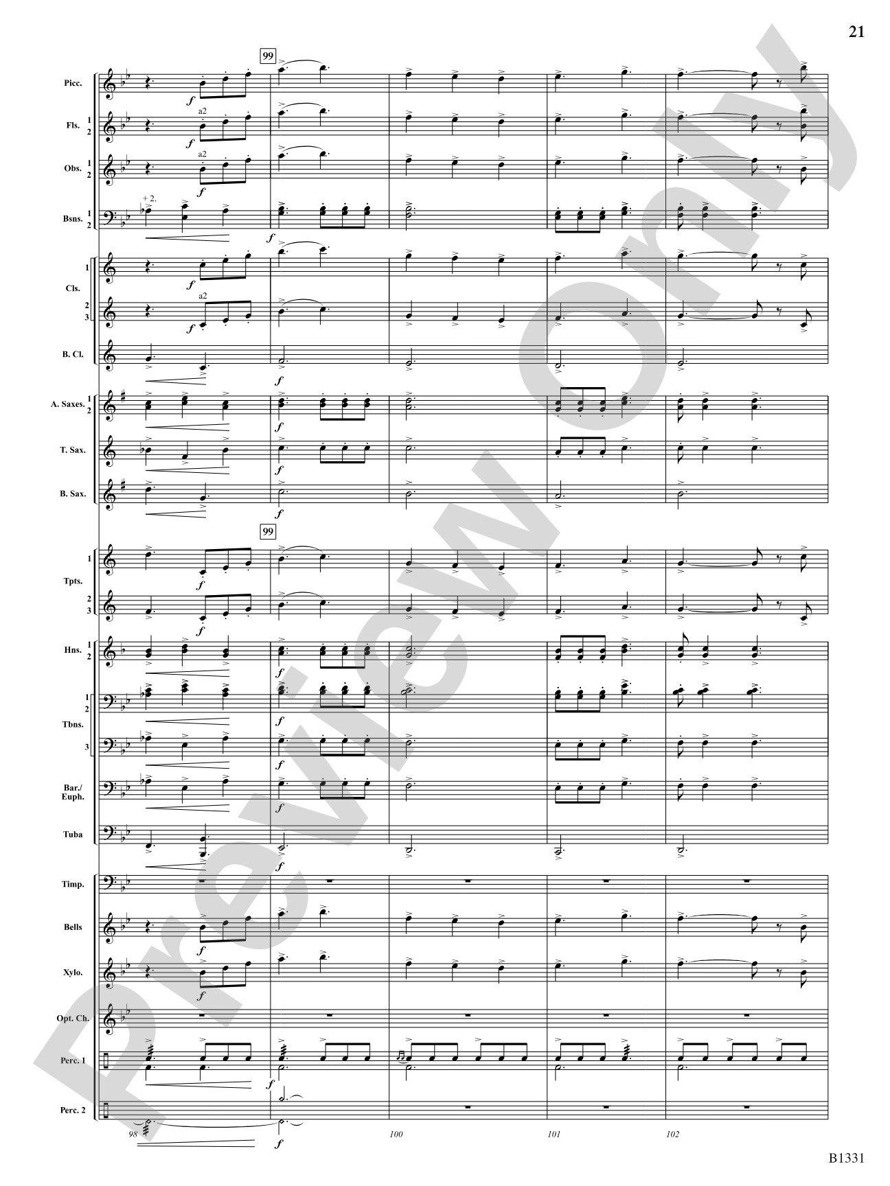 March Jubiloso: Concert Band Conductor Score & Parts