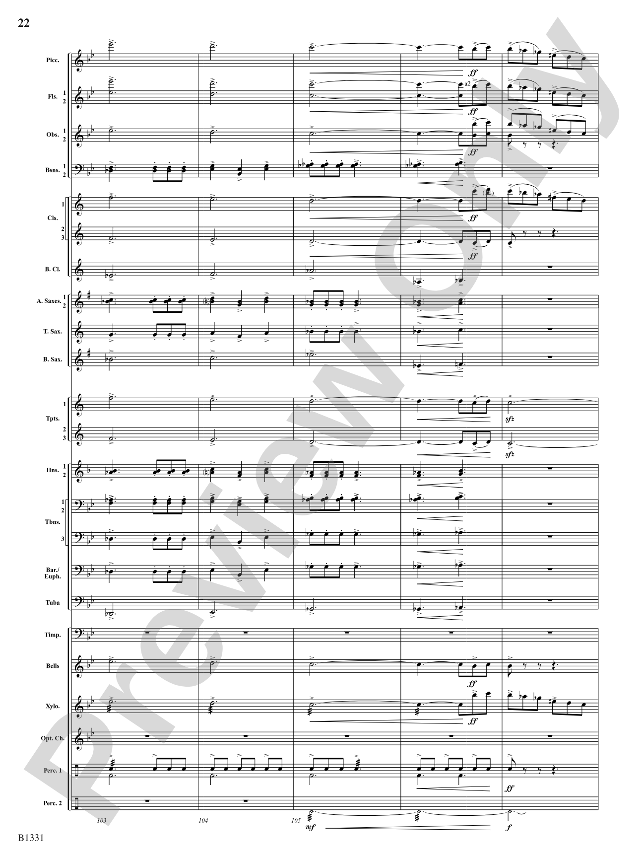 March Jubiloso: Concert Band Conductor Score & Parts