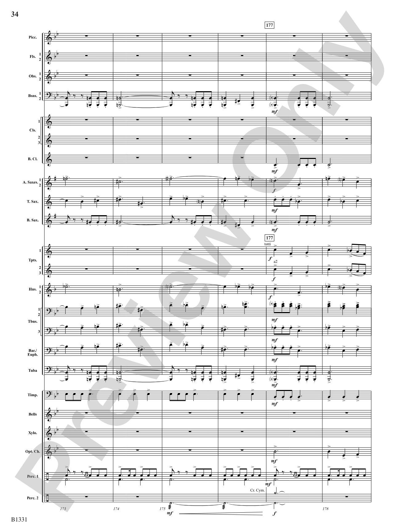March Jubiloso: Concert Band Conductor Score & Parts
