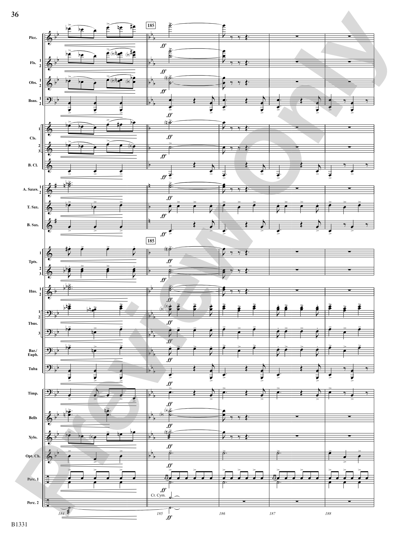 March Jubiloso: Concert Band Conductor Score & Parts