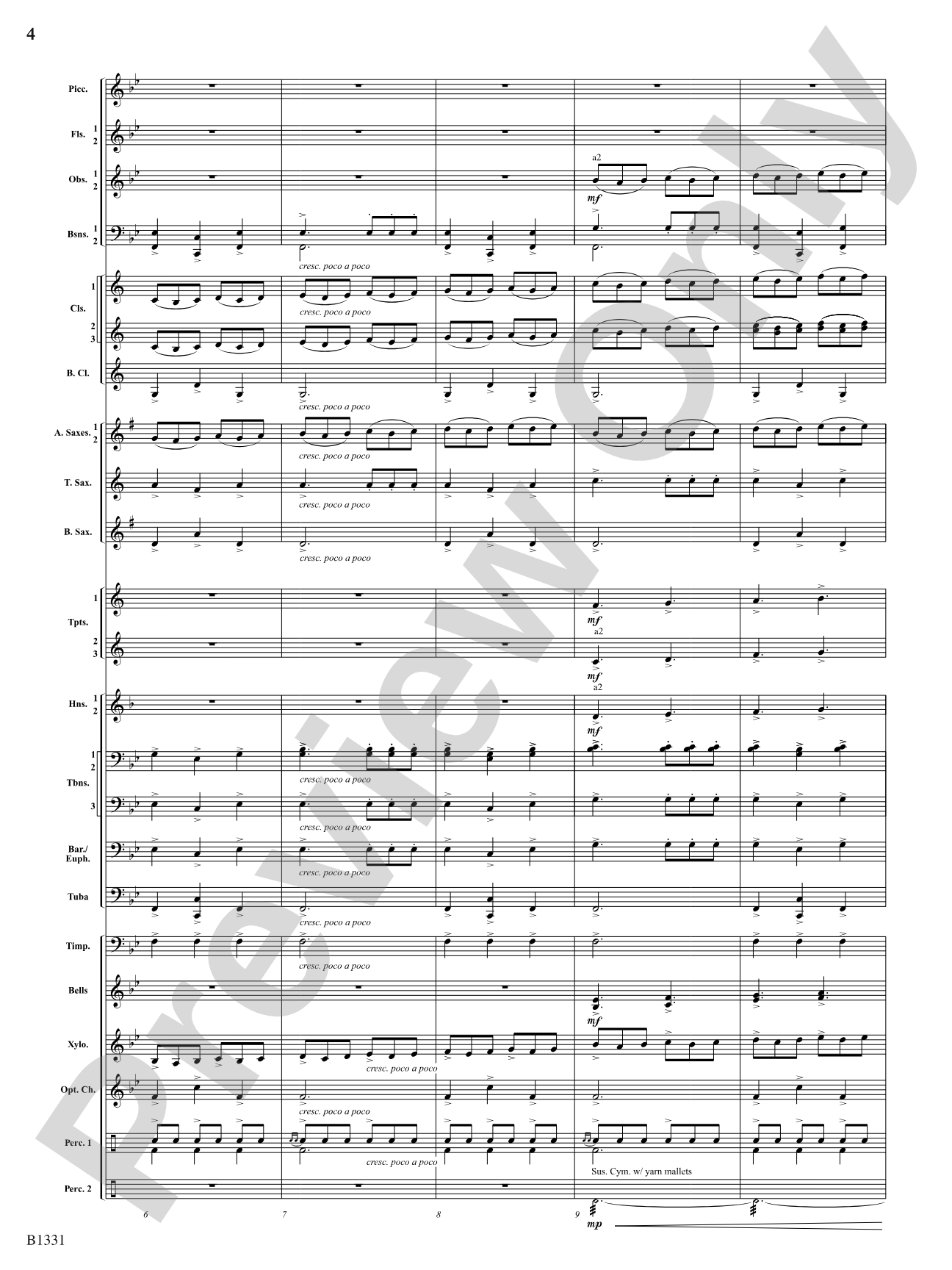 March Jubiloso: Concert Band Conductor Score & Parts
