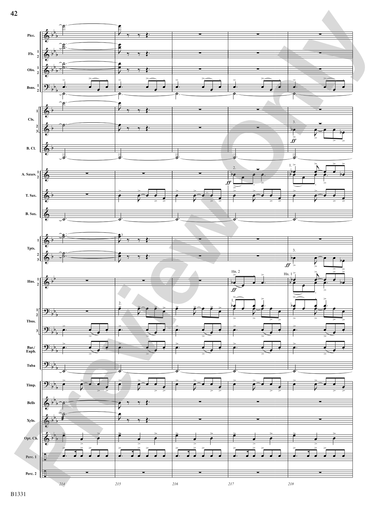 March Jubiloso: Concert Band Conductor Score & Parts