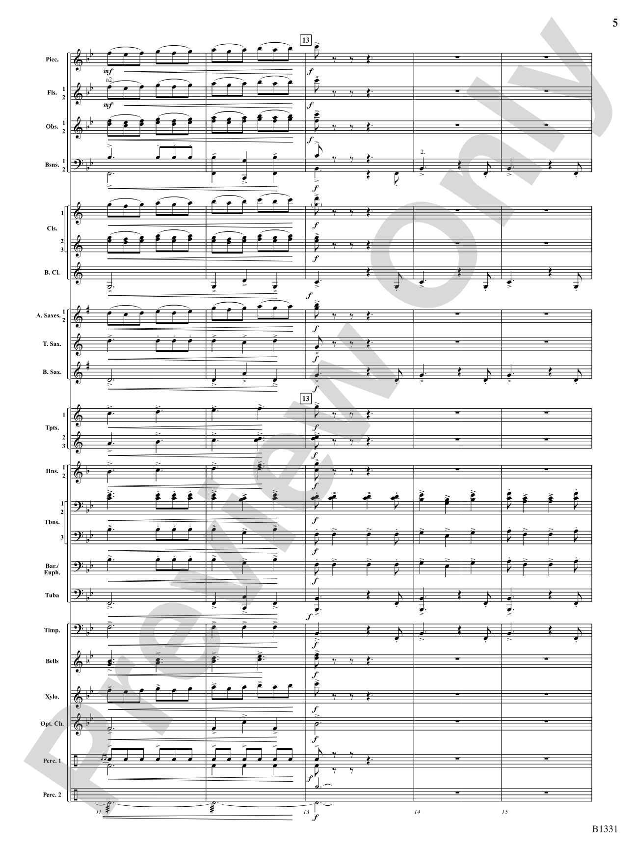 March Jubiloso: Concert Band Conductor Score & Parts