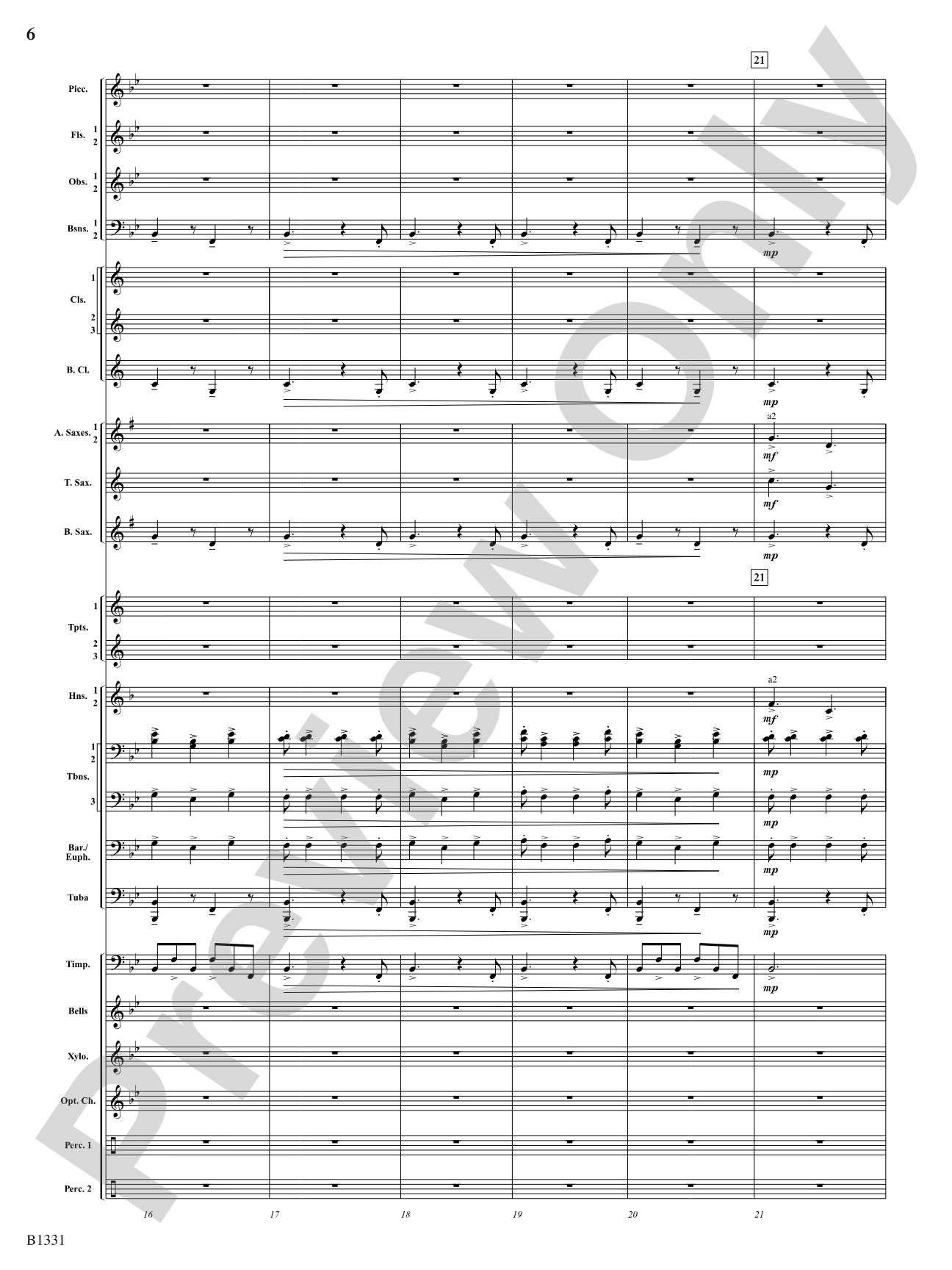 March Jubiloso: Concert Band Conductor Score & Parts