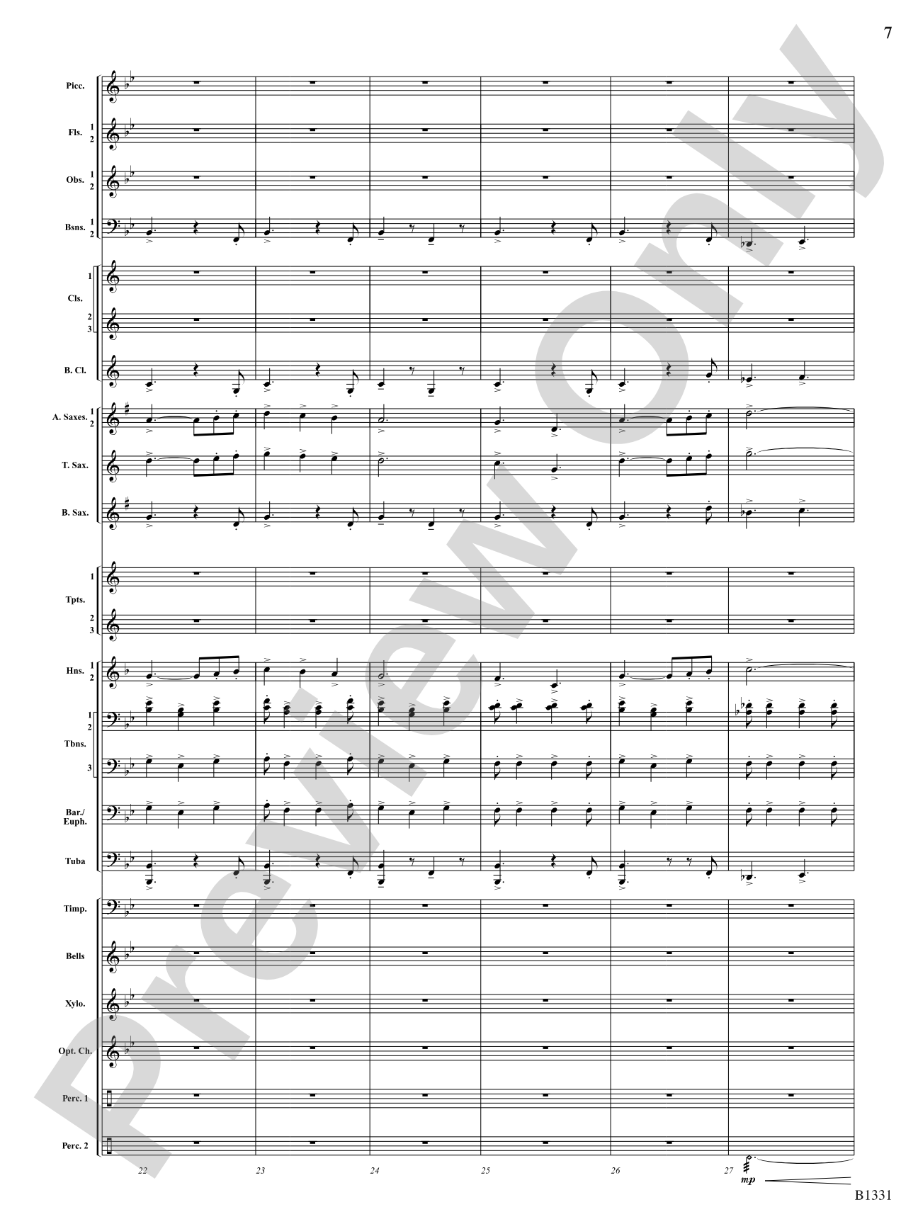 March Jubiloso: Concert Band Conductor Score & Parts