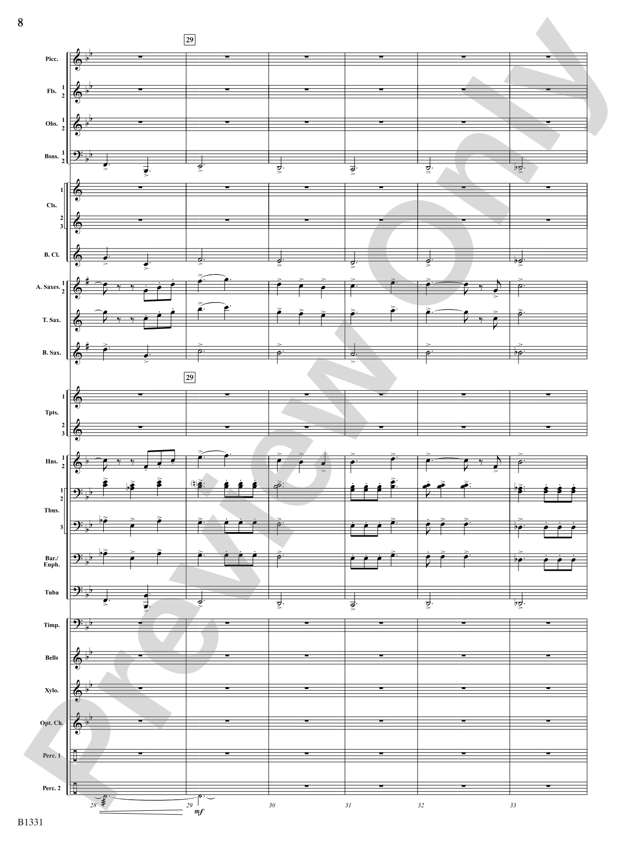 March Jubiloso: Concert Band Conductor Score & Parts