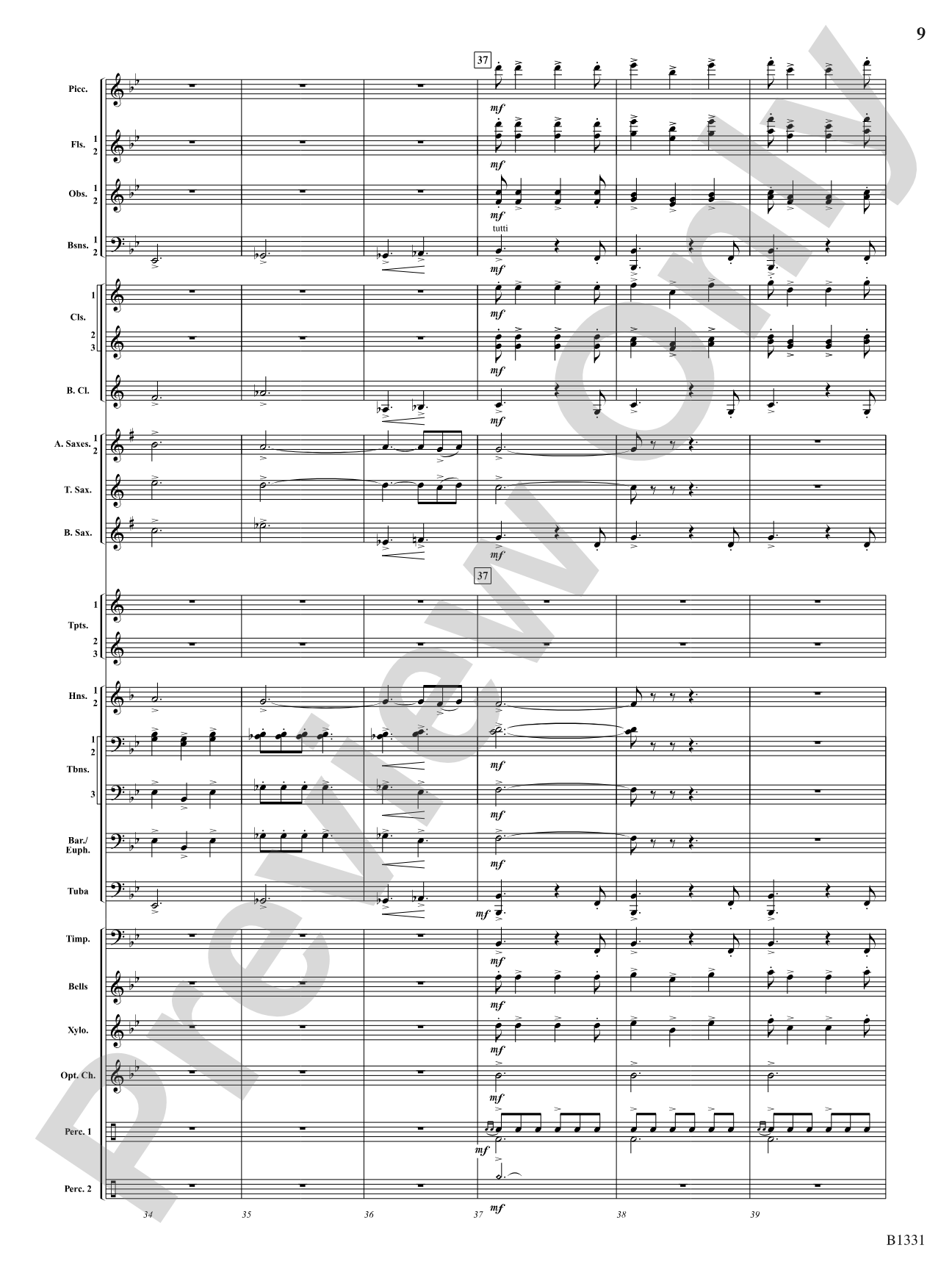 March Jubiloso: Concert Band Conductor Score & Parts