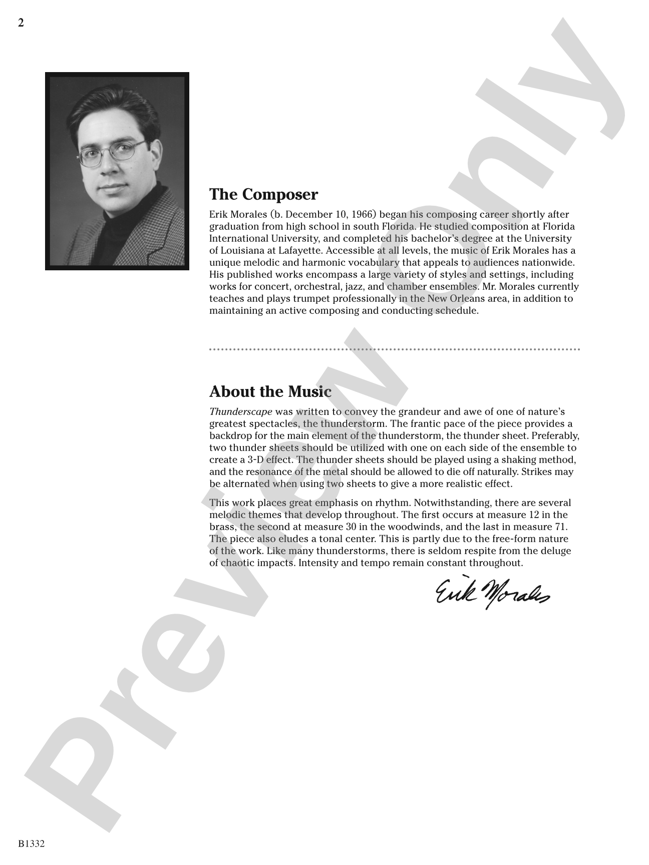 Thunderscape: Concert Band Conductor Score & Parts