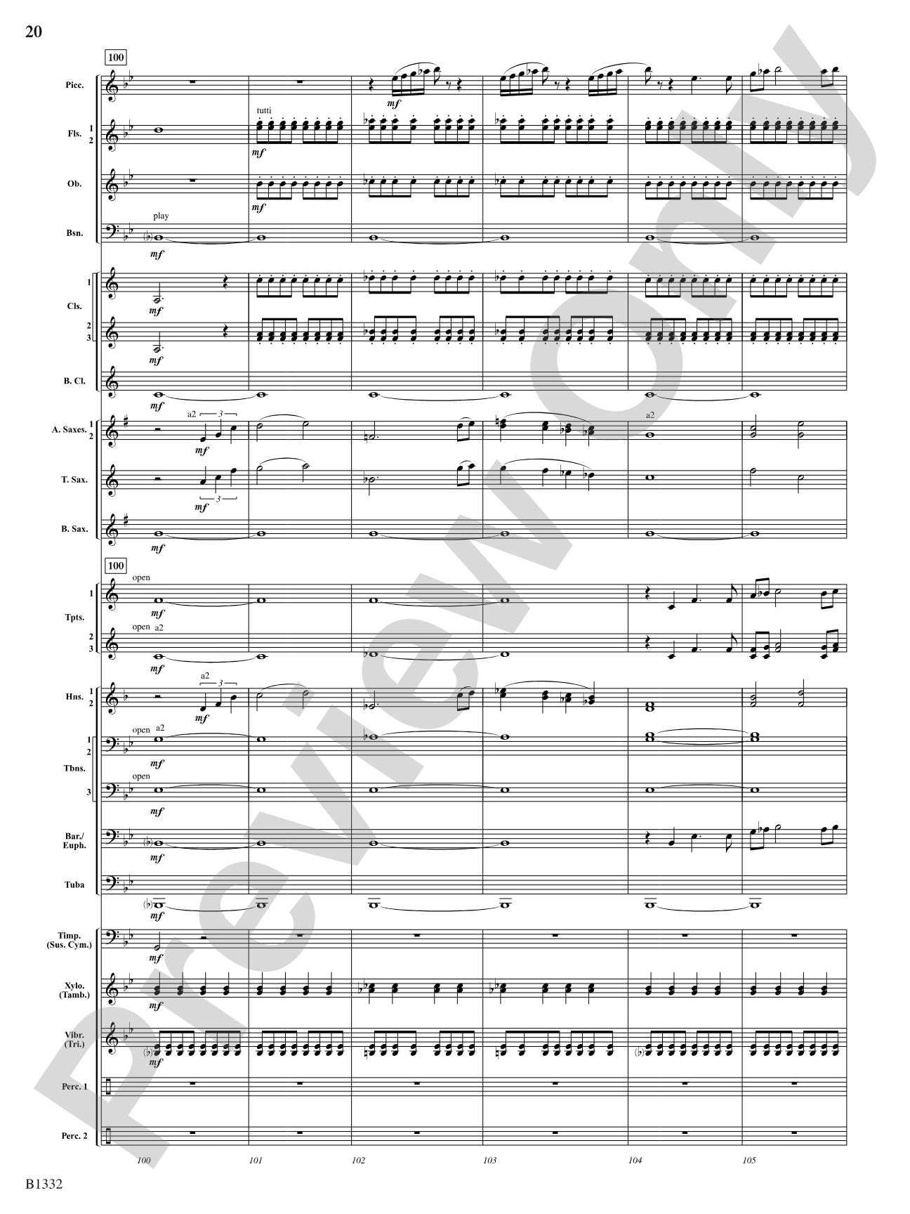 Thunderscape: Concert Band Conductor Score & Parts