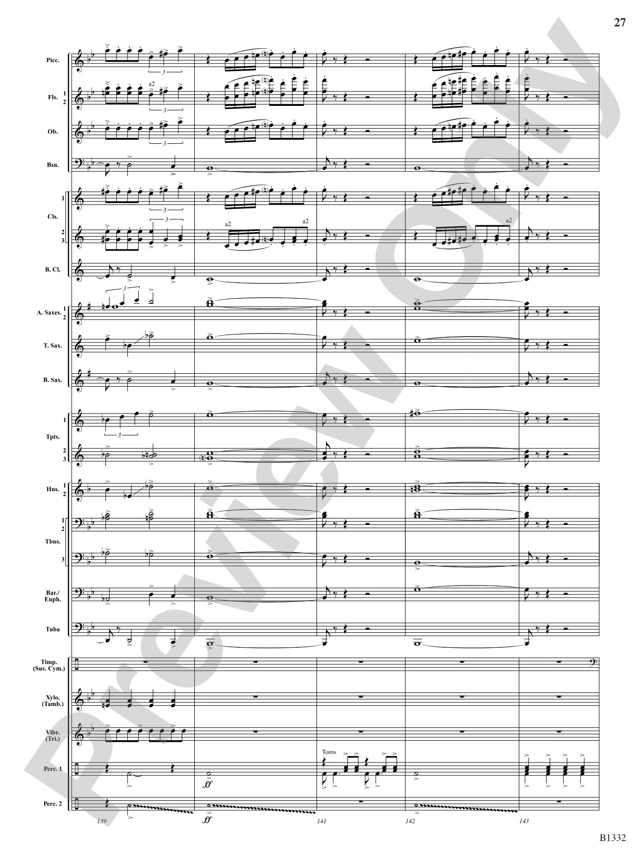 Thunderscape: Concert Band Conductor Score & Parts