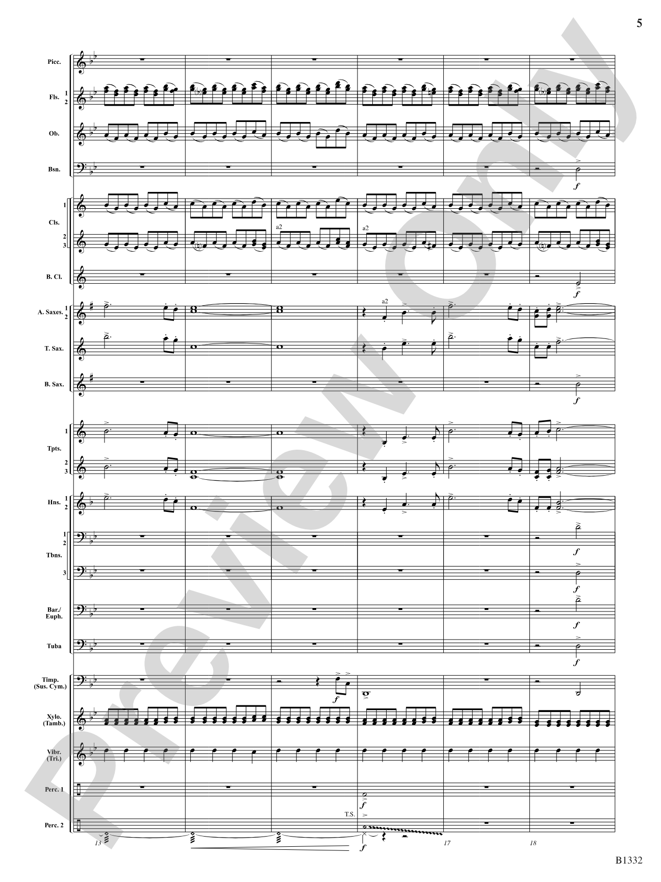 Thunderscape: Concert Band Conductor Score & Parts