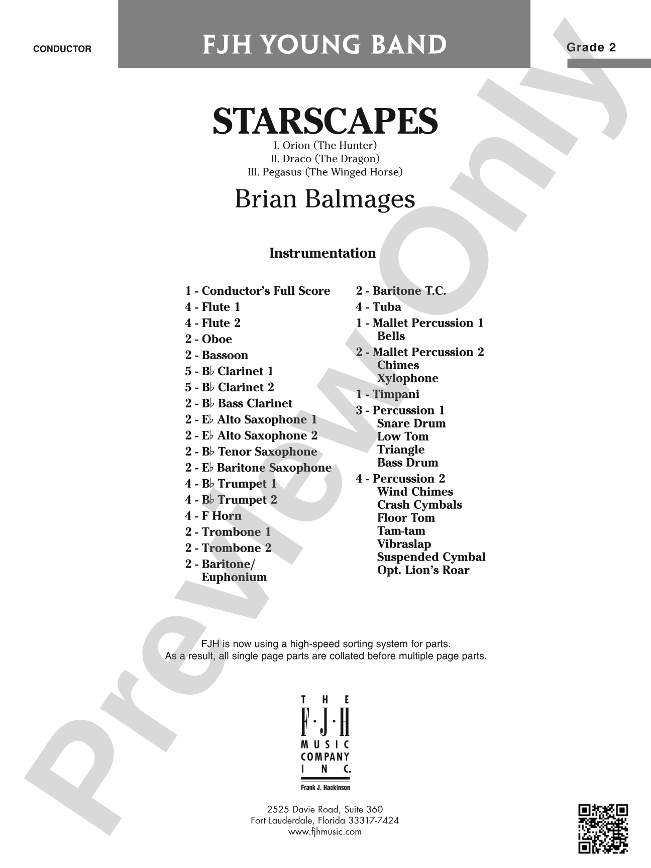 Starscapes: Concert Band Conductor Score & Parts