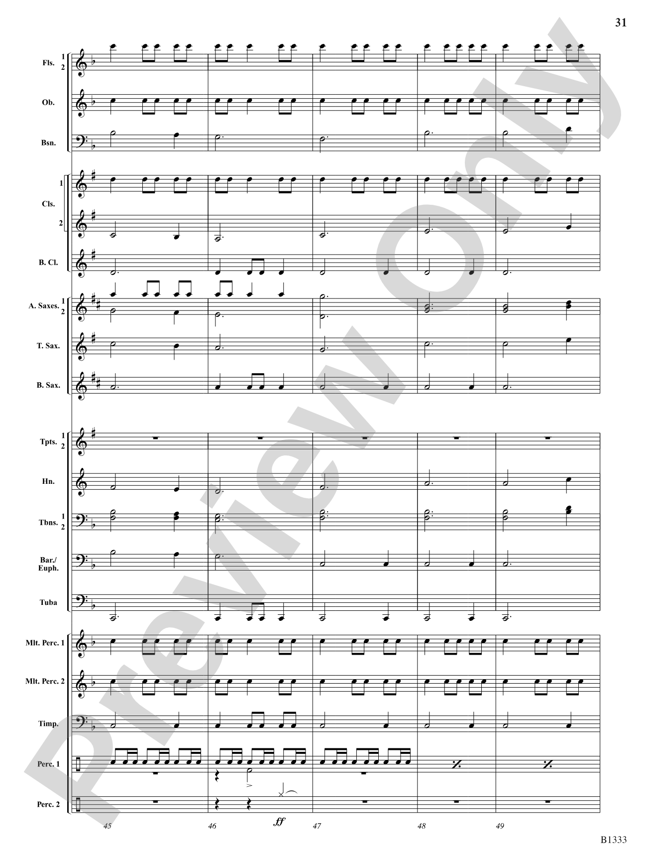 Starscapes: Concert Band Conductor Score & Parts