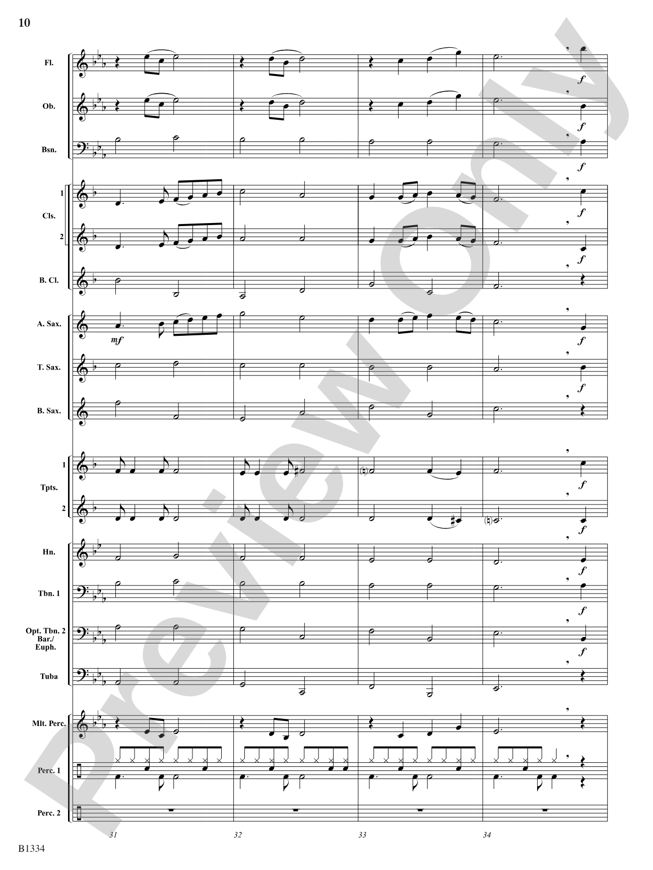 At the River: Concert Band Conductor Score & Parts