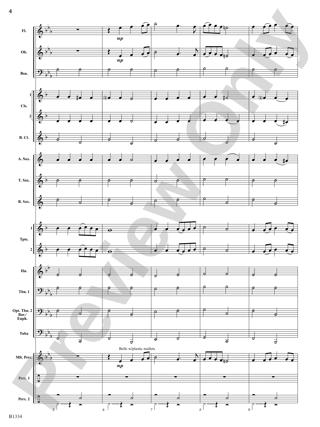 At the River: Concert Band Conductor Score & Parts