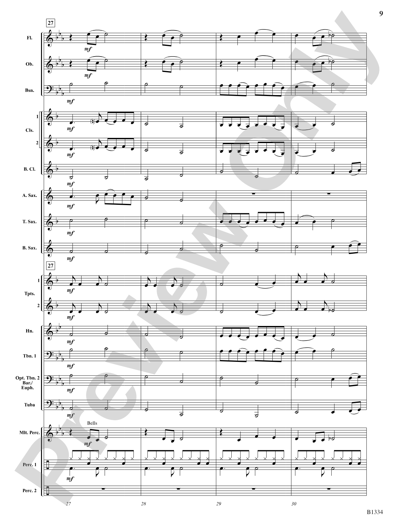 At the River: Concert Band Conductor Score & Parts