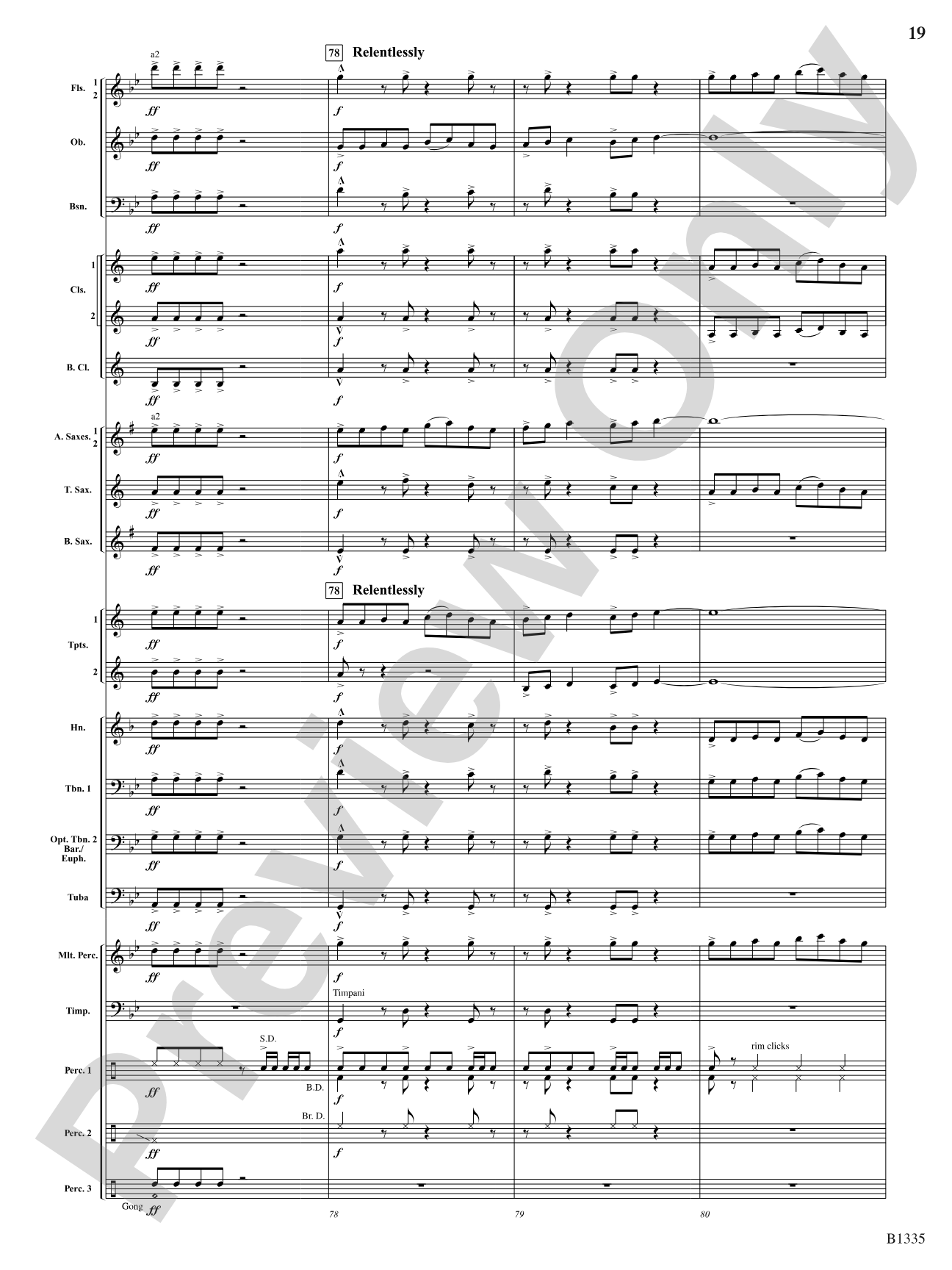 Ghost Riders: Concert Band Conductor Score & Parts