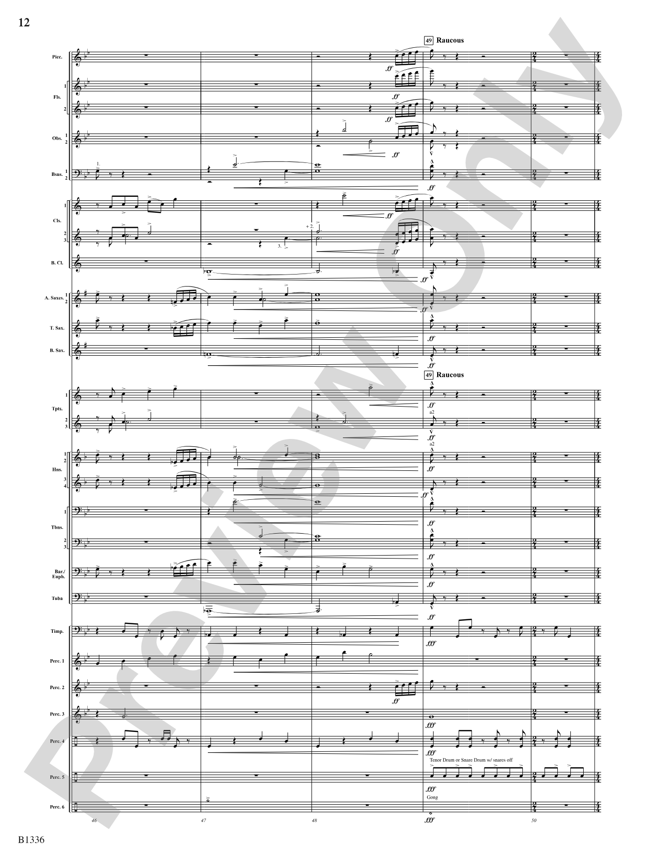 Dreams and Proclamations: Concert Band Conductor Score & Parts