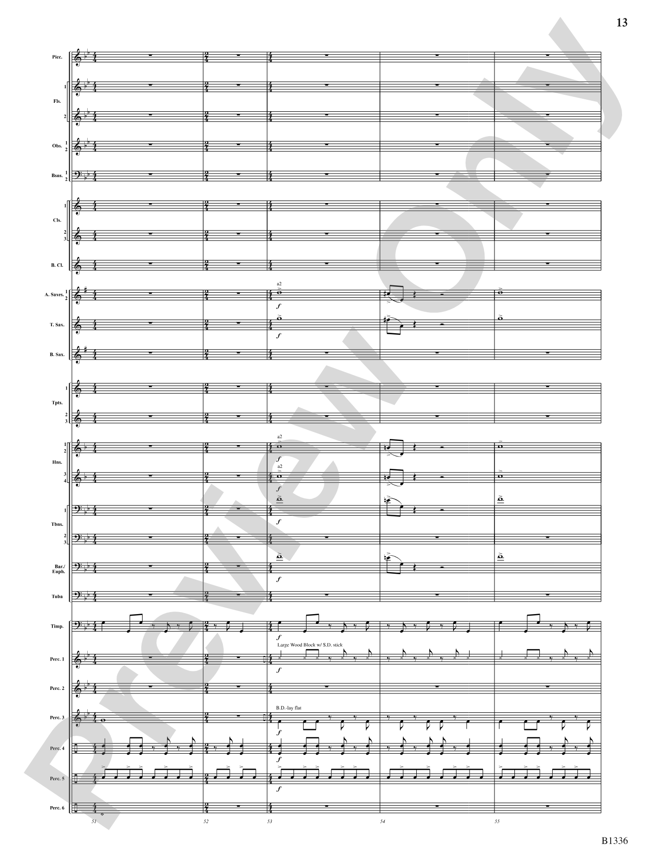 Dreams and Proclamations: Concert Band Conductor Score & Parts