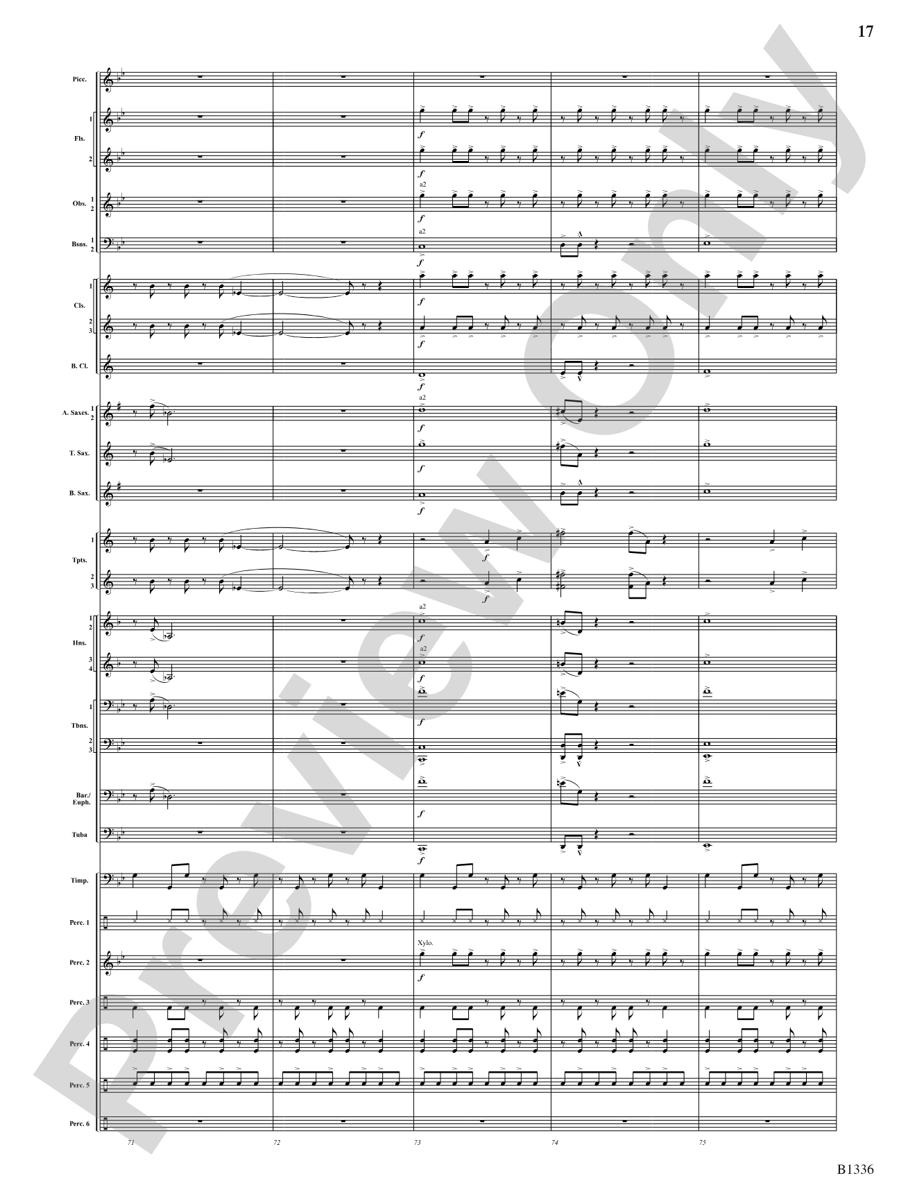 Dreams and Proclamations: Concert Band Conductor Score & Parts