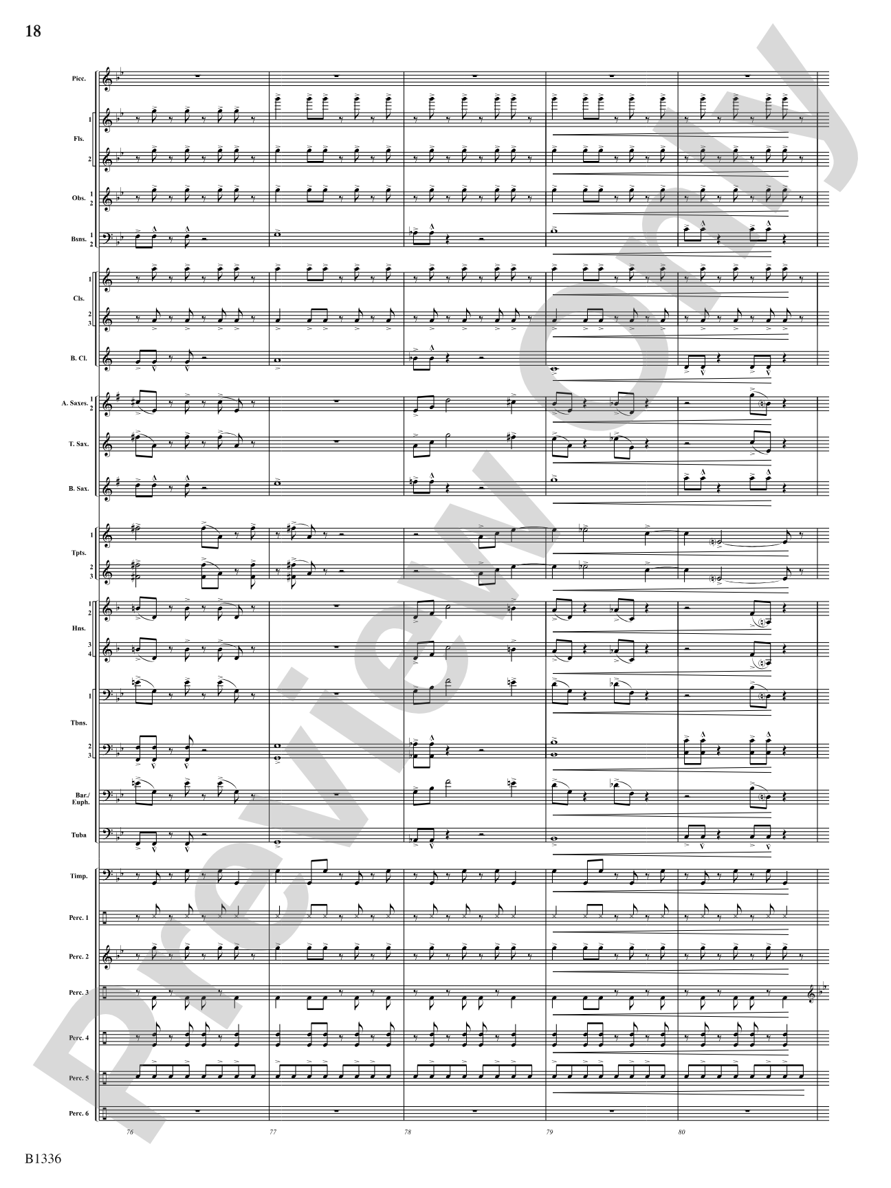 Dreams and Proclamations: Concert Band Conductor Score & Parts