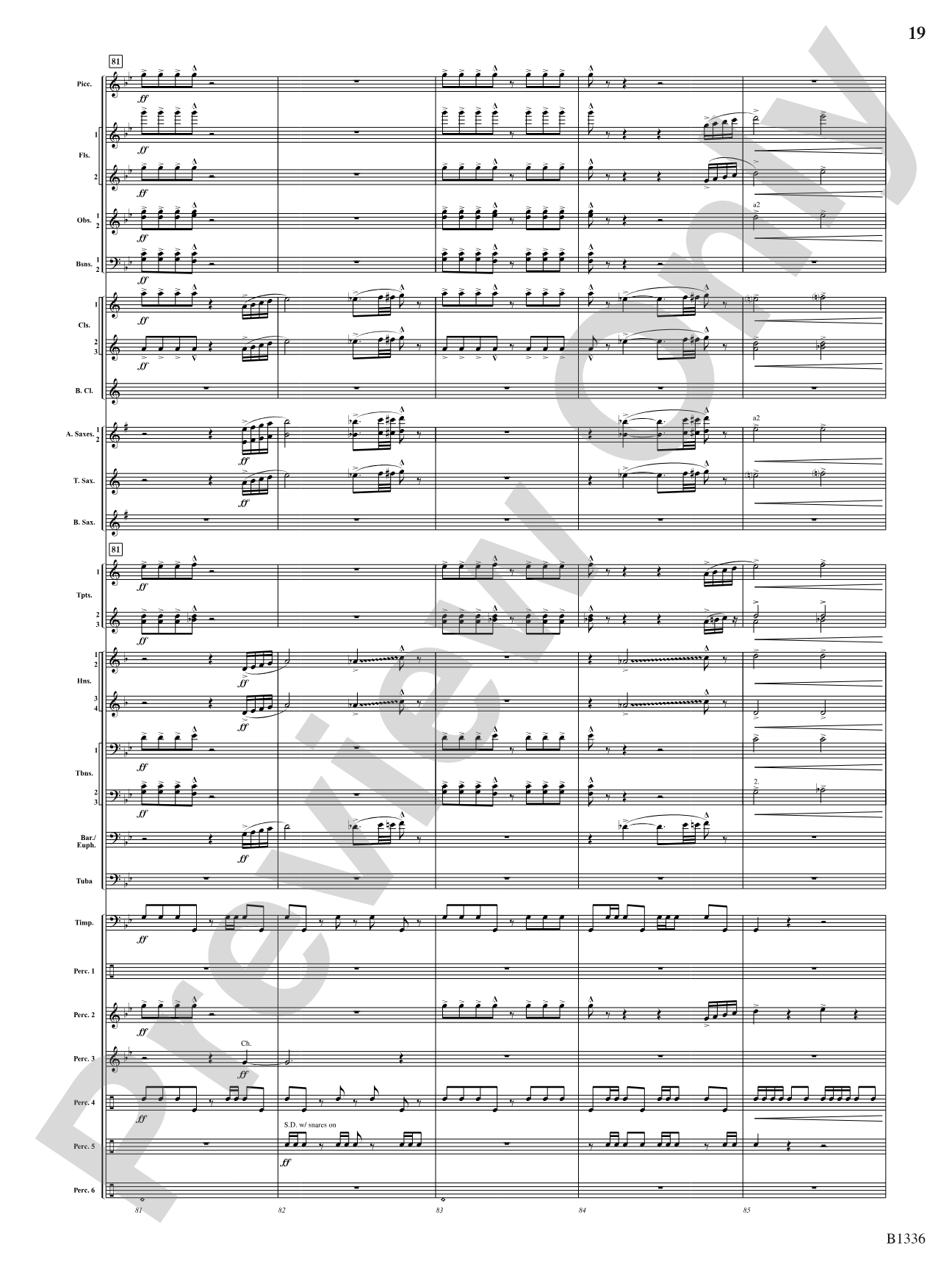 Dreams and Proclamations: Concert Band Conductor Score & Parts
