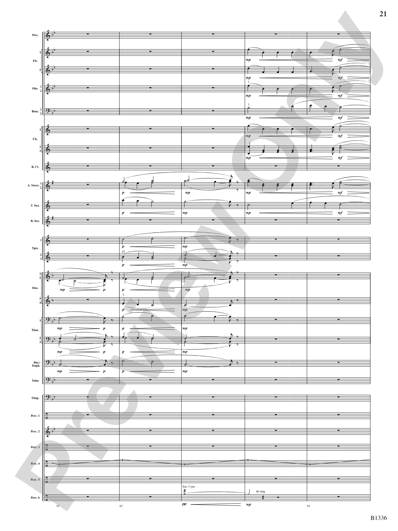 Dreams and Proclamations: Concert Band Conductor Score & Parts