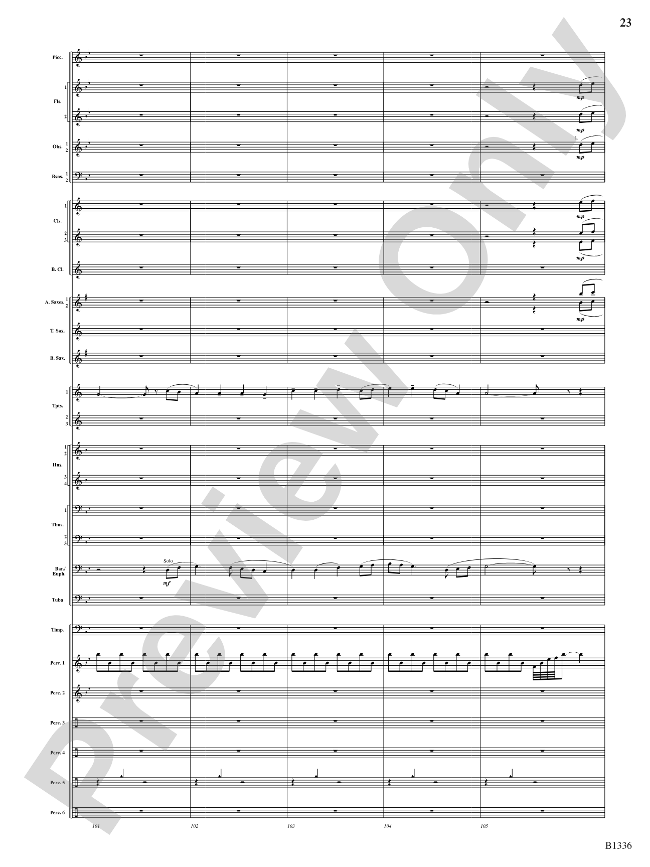 Dreams and Proclamations: Concert Band Conductor Score & Parts