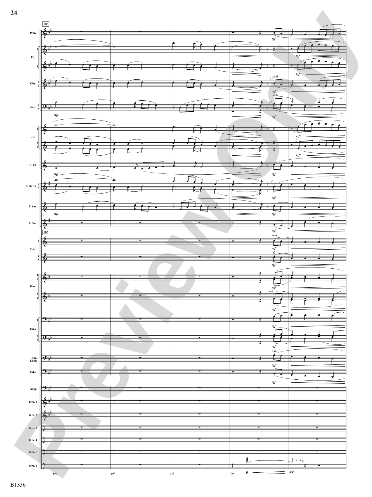 Dreams and Proclamations: Concert Band Conductor Score & Parts
