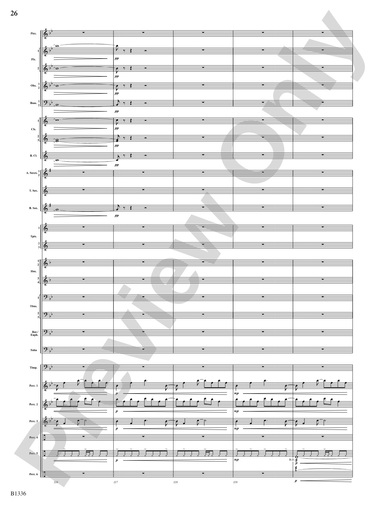 Dreams and Proclamations: Concert Band Conductor Score & Parts