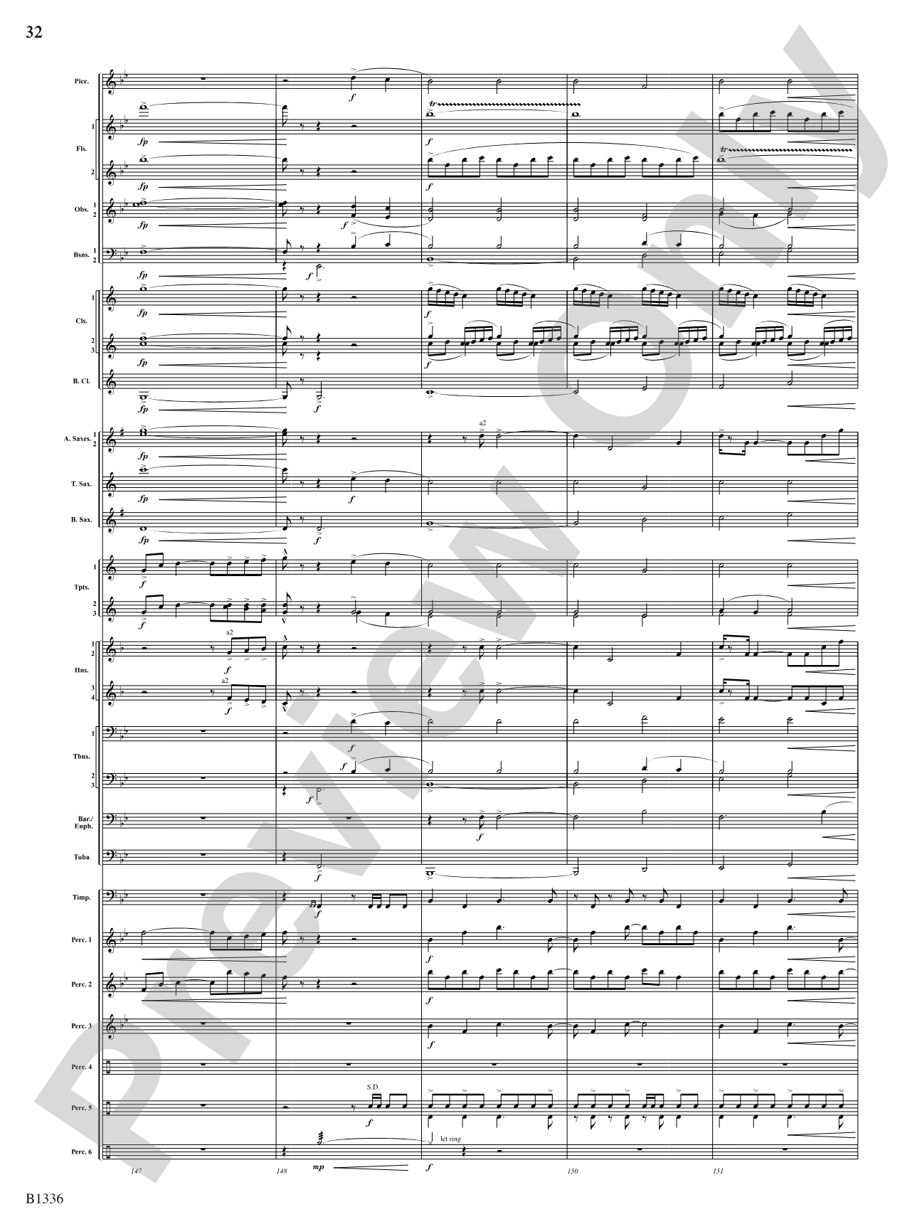 Dreams and Proclamations: Concert Band Conductor Score & Parts