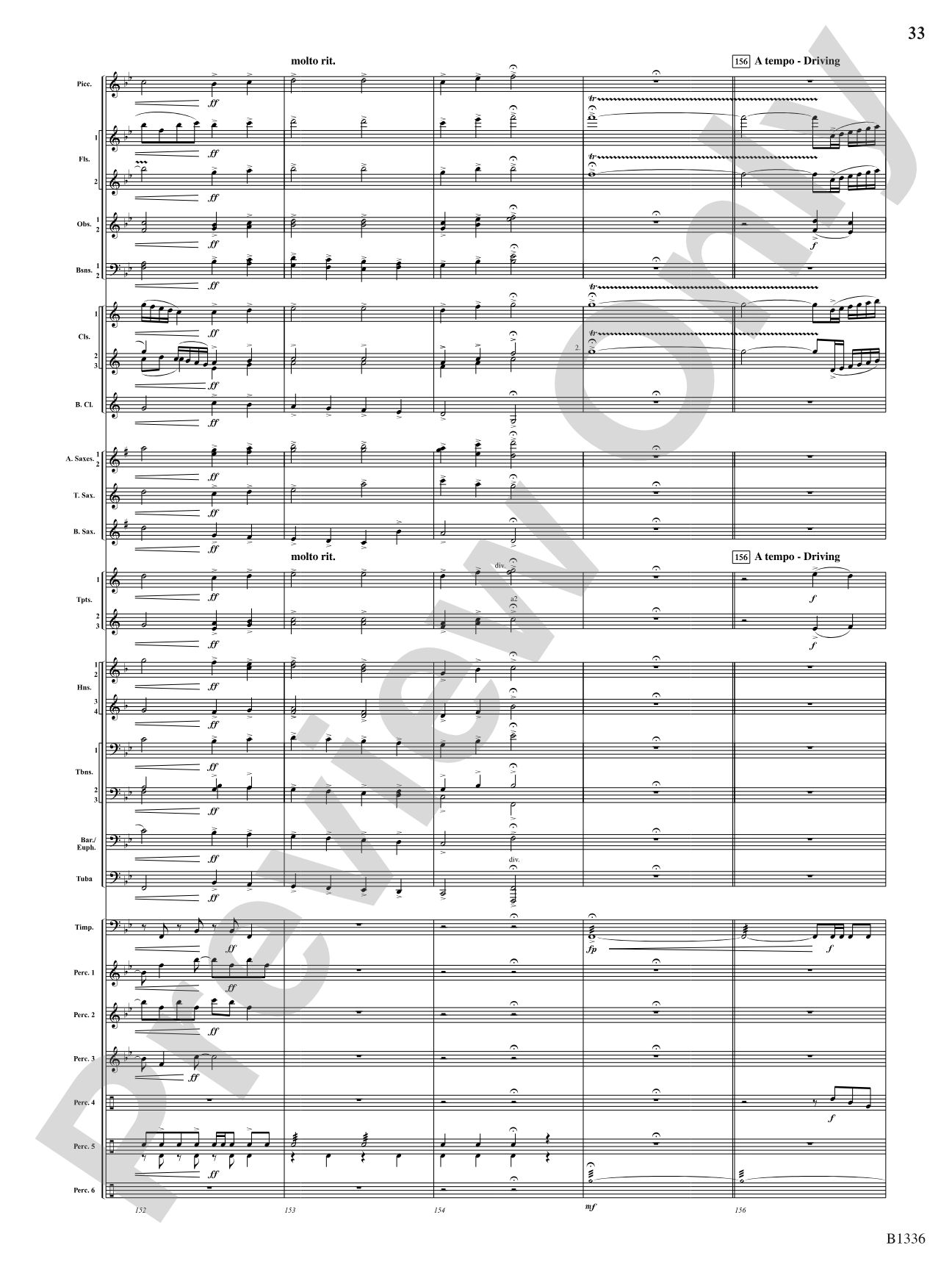 Dreams and Proclamations: Concert Band Conductor Score & Parts