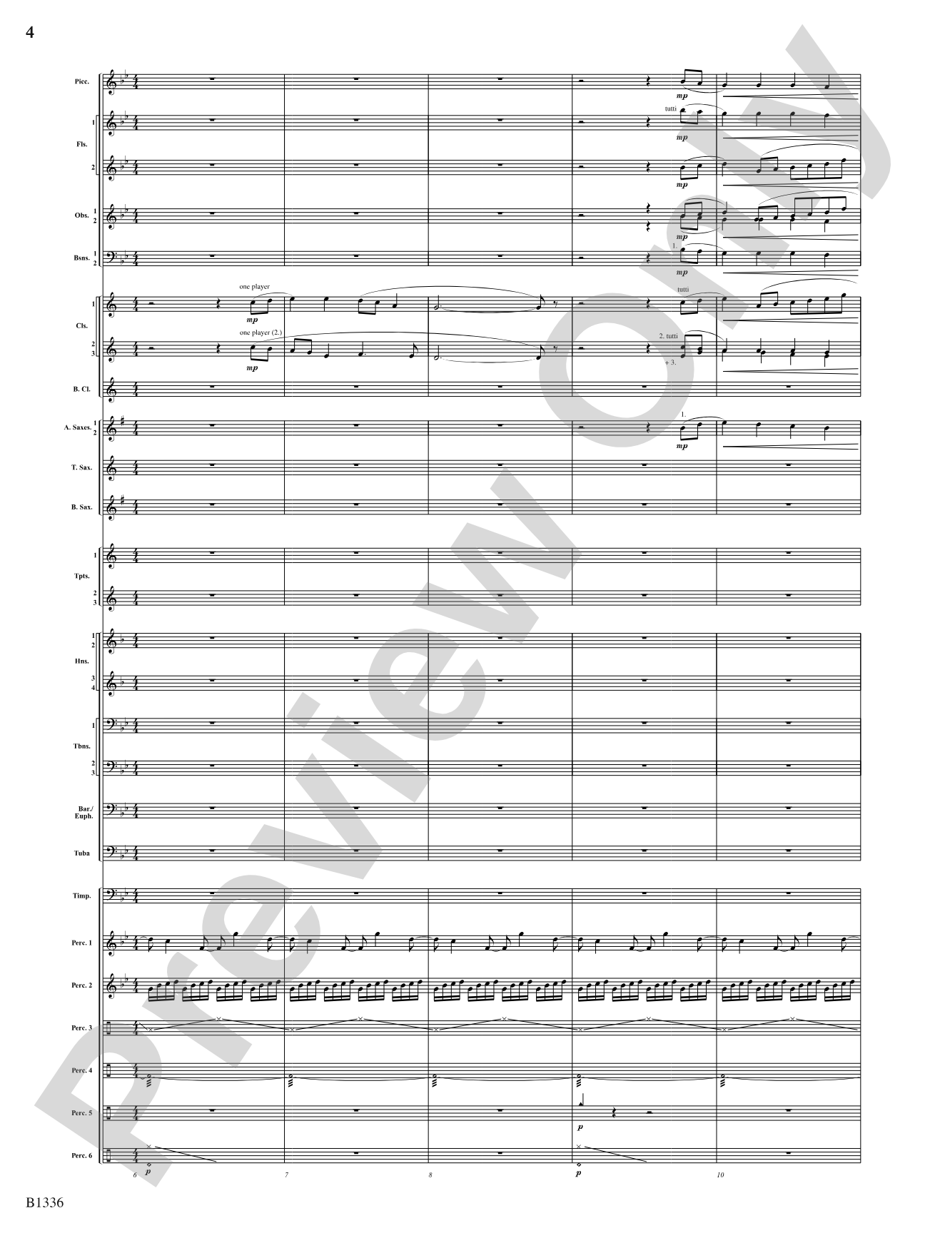 Dreams and Proclamations: Concert Band Conductor Score & Parts