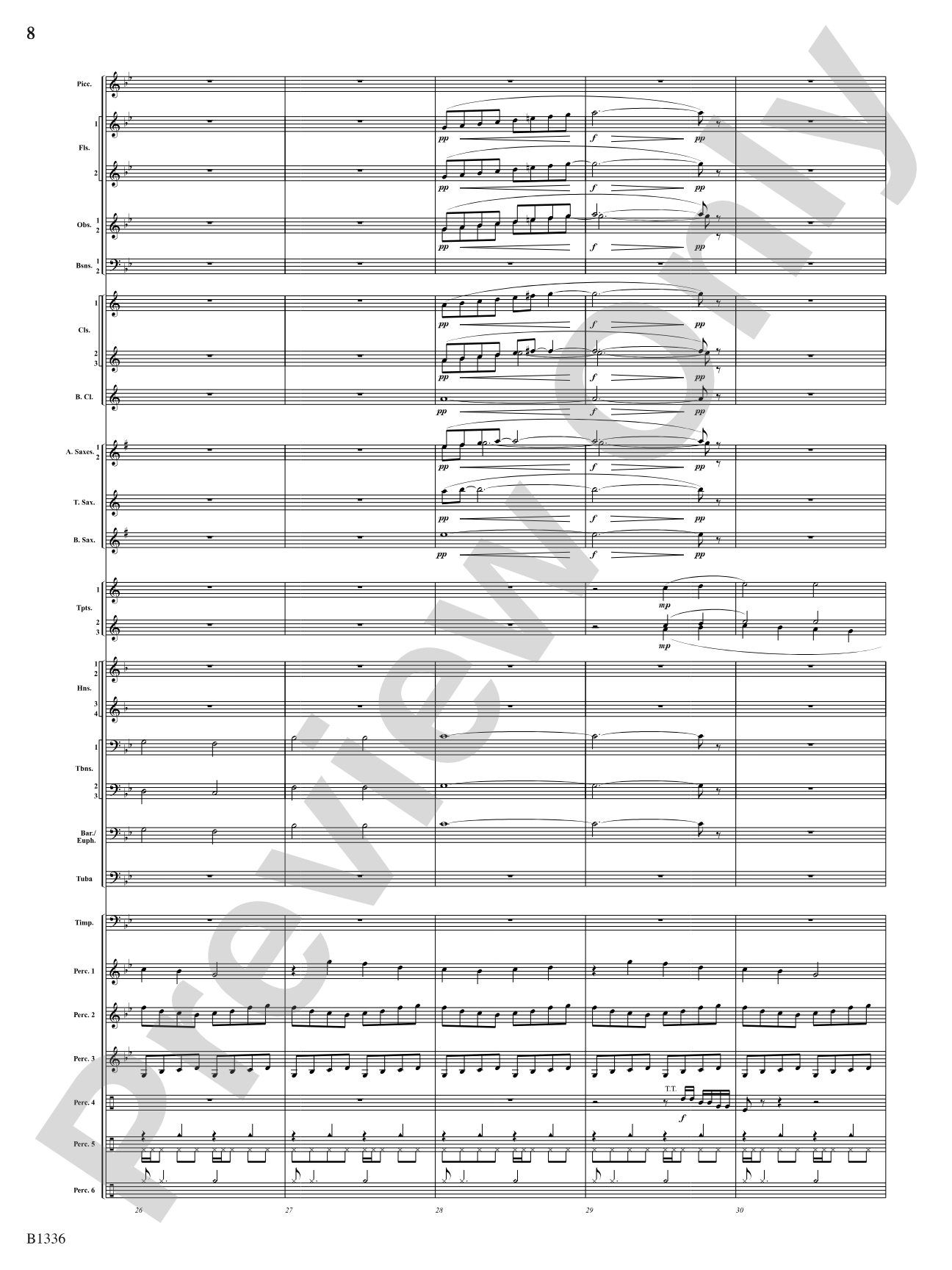 Dreams and Proclamations: Concert Band Conductor Score & Parts