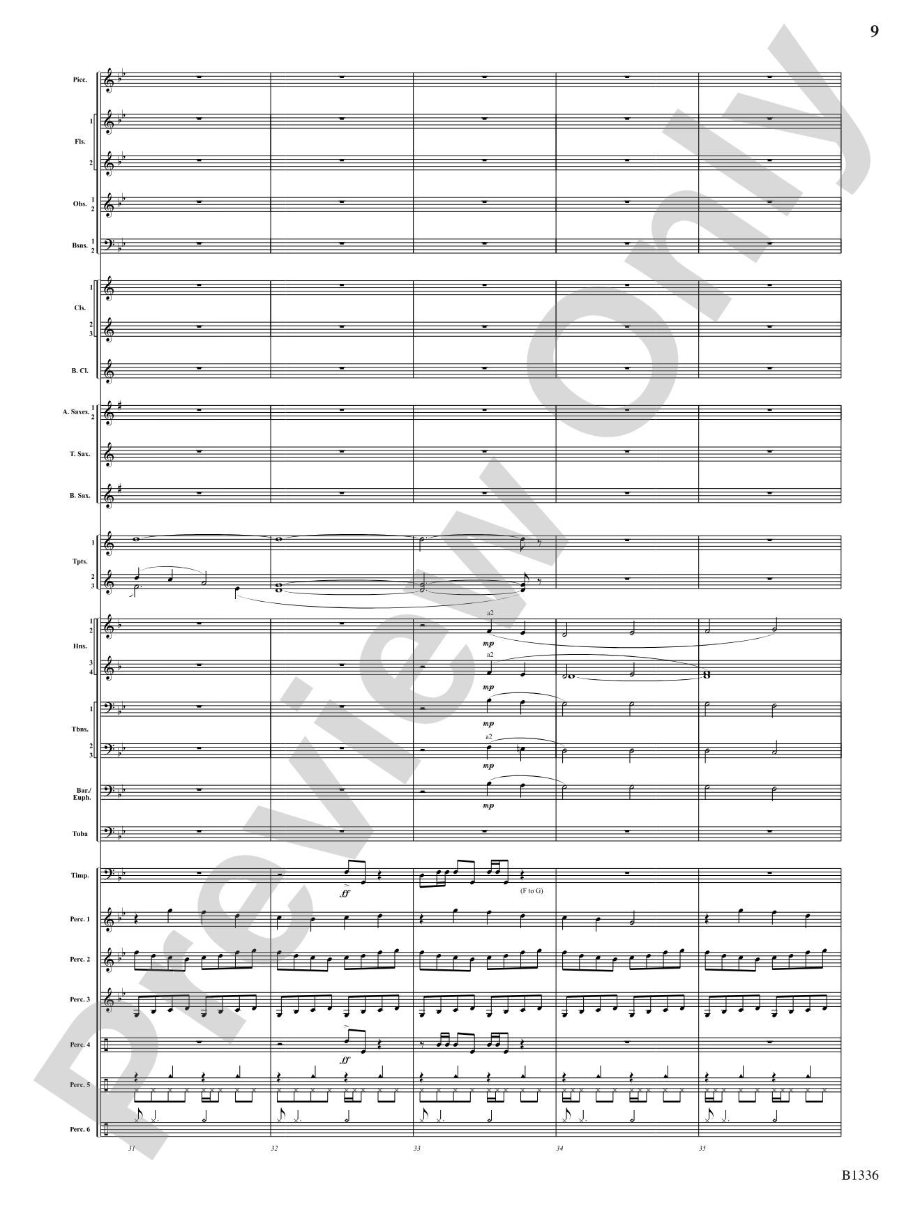 Dreams and Proclamations: Concert Band Conductor Score & Parts