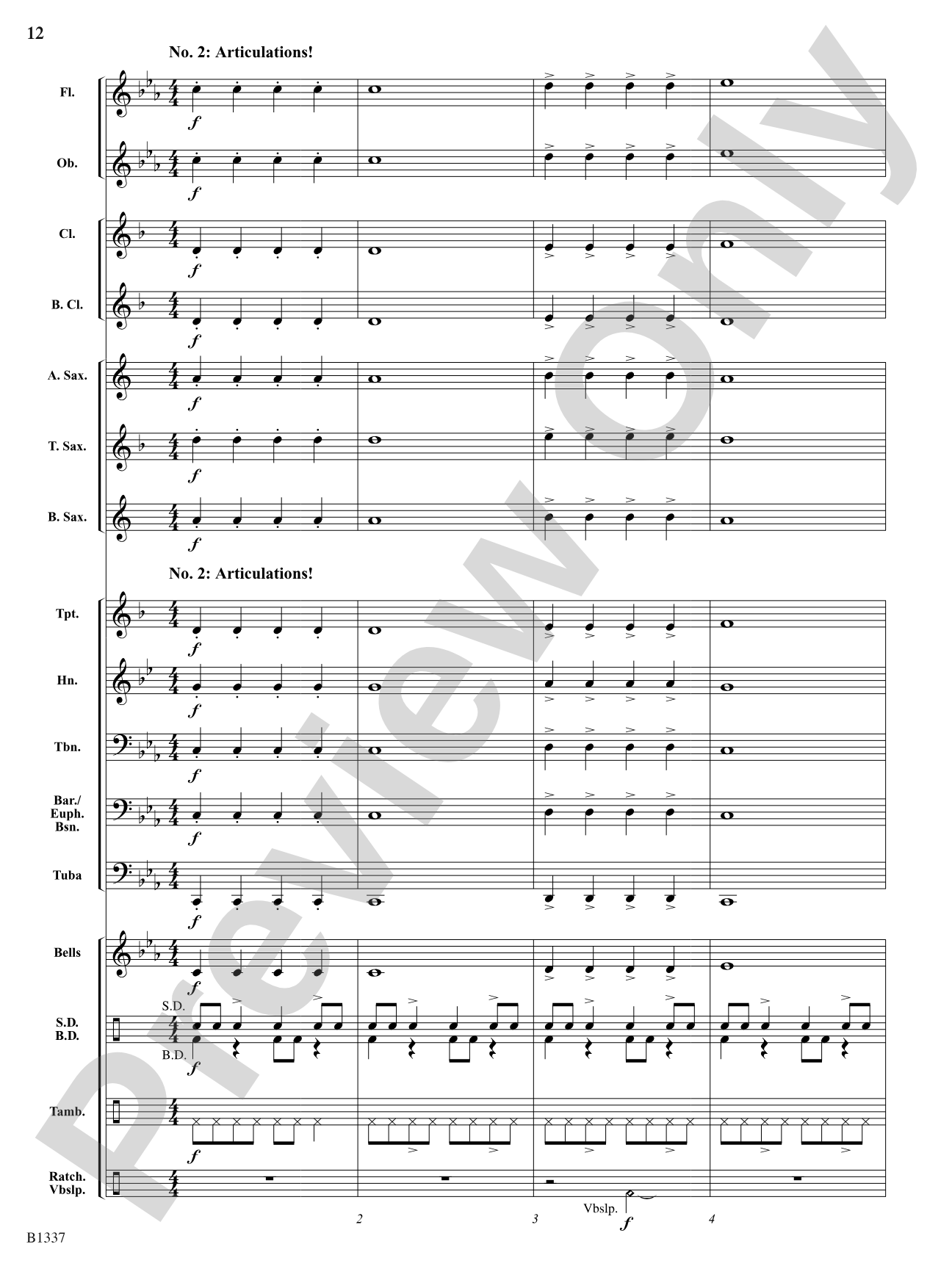 Dance of the Jabberwocky: Score