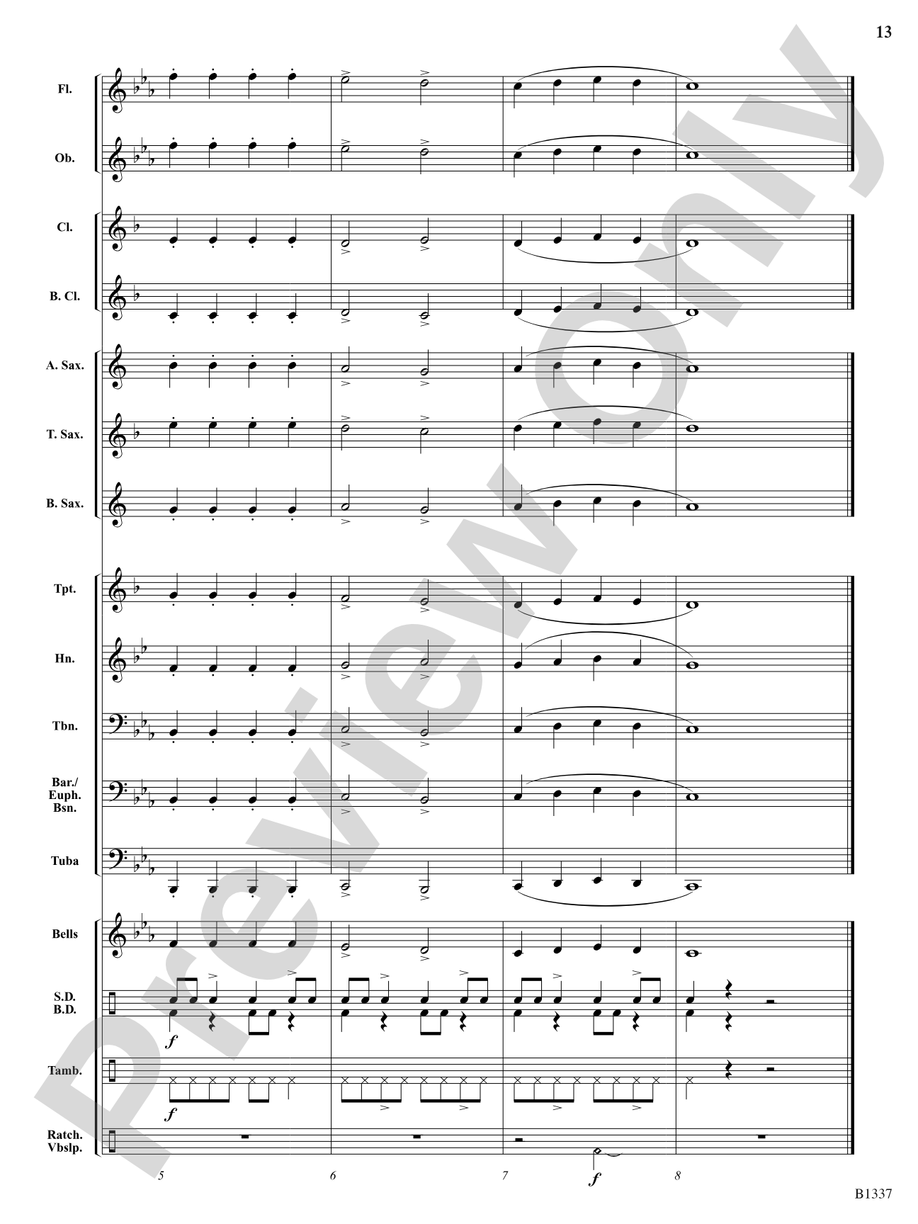 Dance of the Jabberwocky: Score