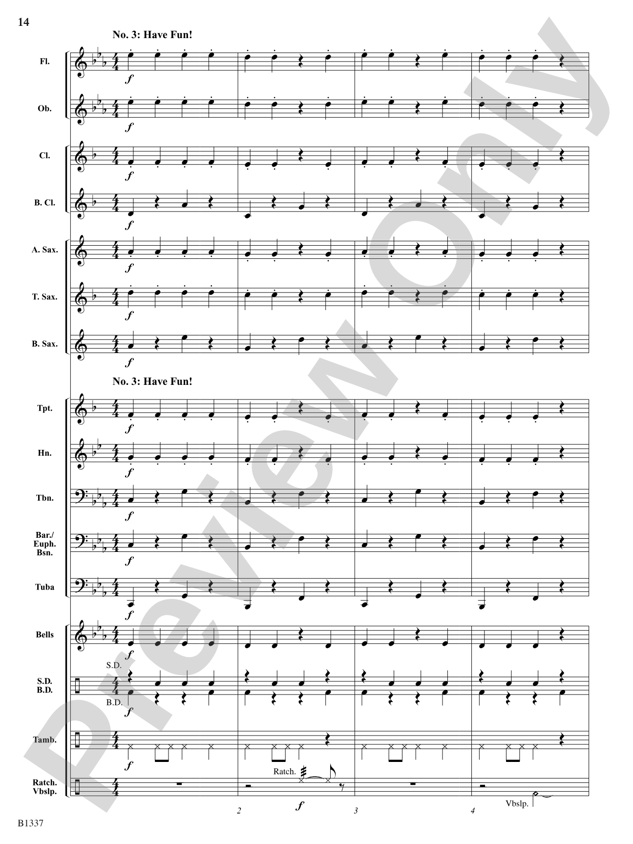 Dance of the Jabberwocky: Score