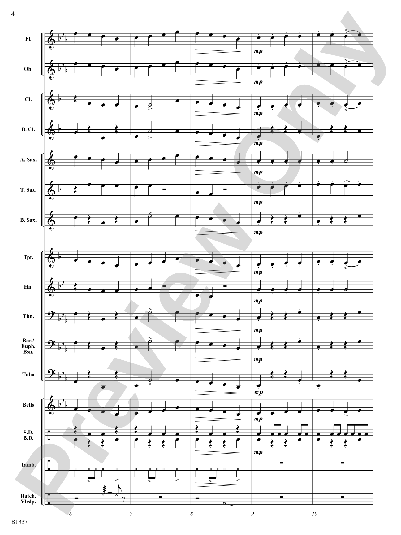 Dance of the Jabberwocky: Score